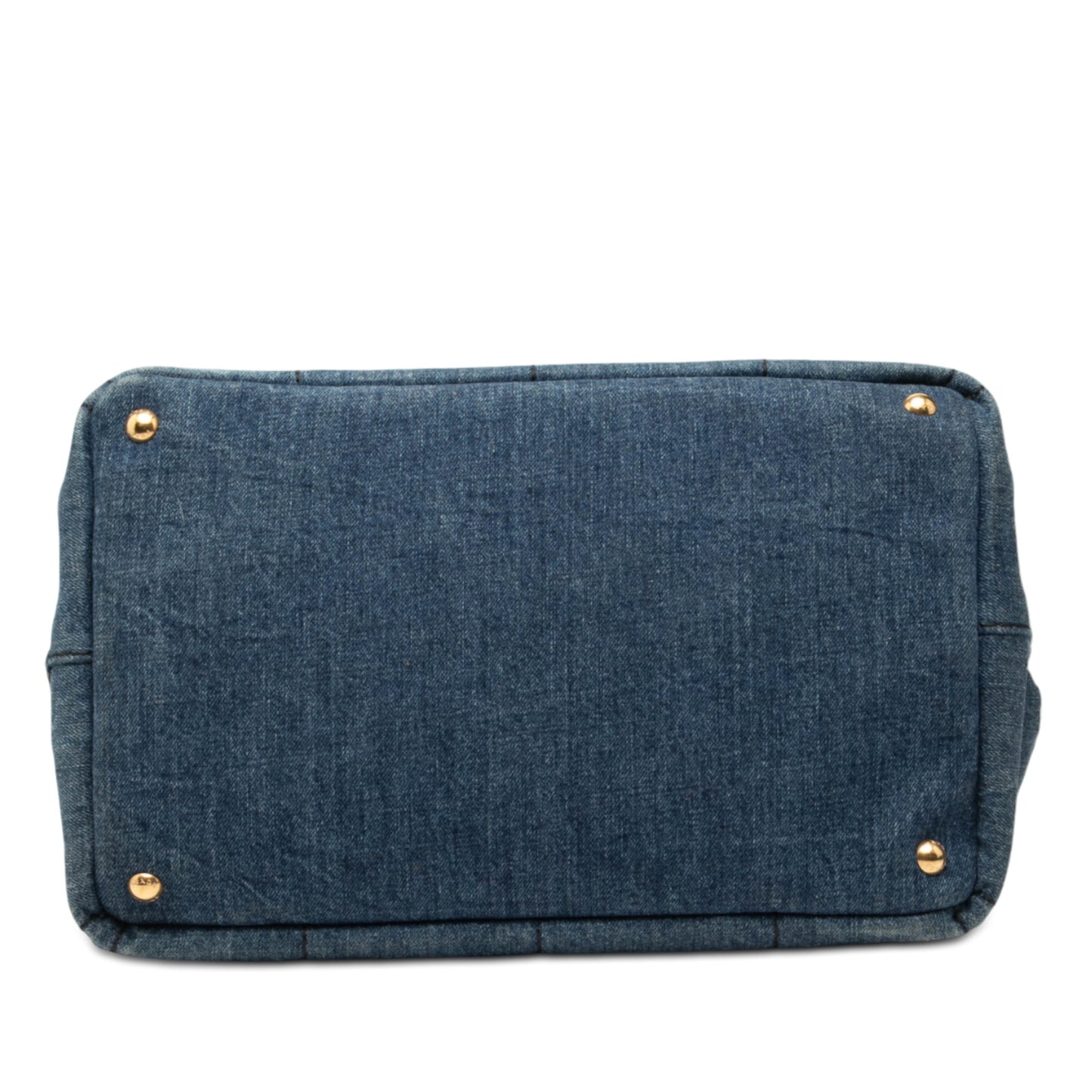Prada Denim Canapa Logo Satchel