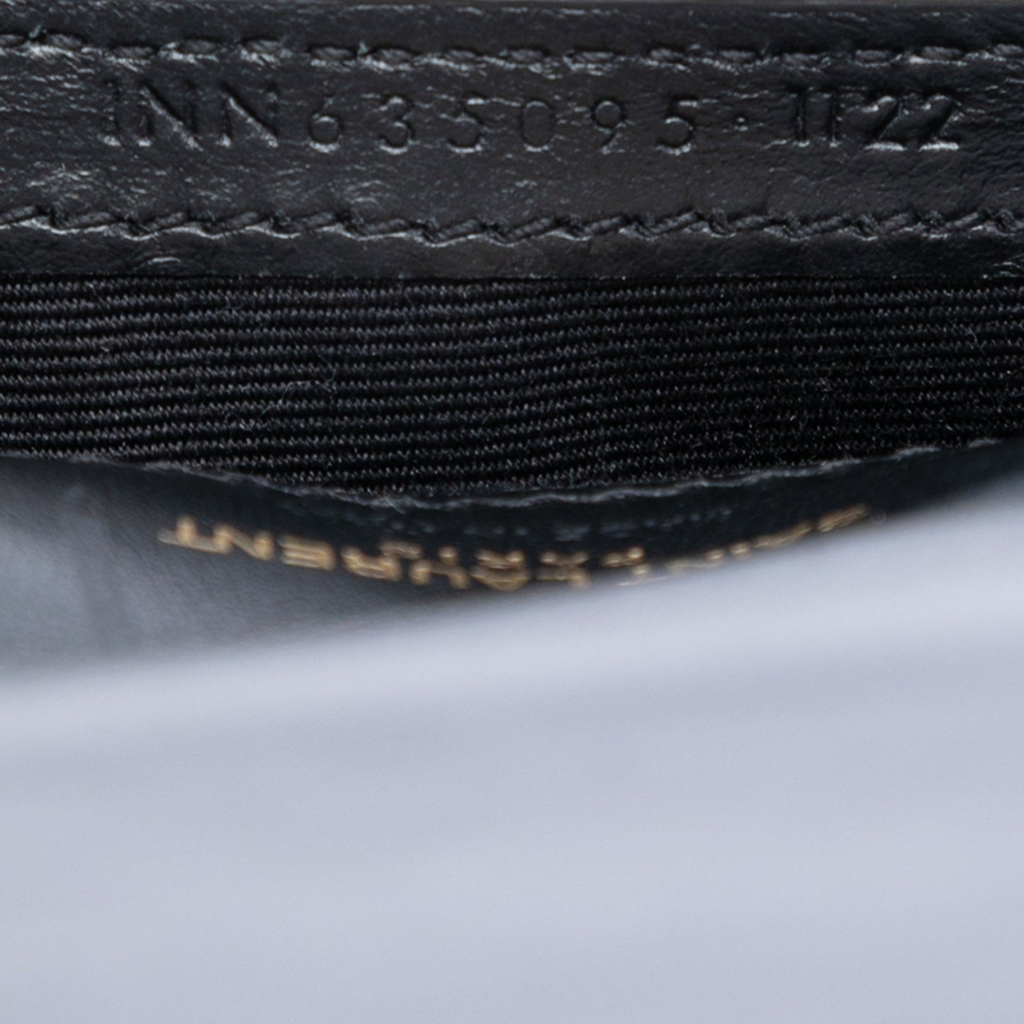 Saint Laurent Croc Embossed Leather Cassandre Phone Holder