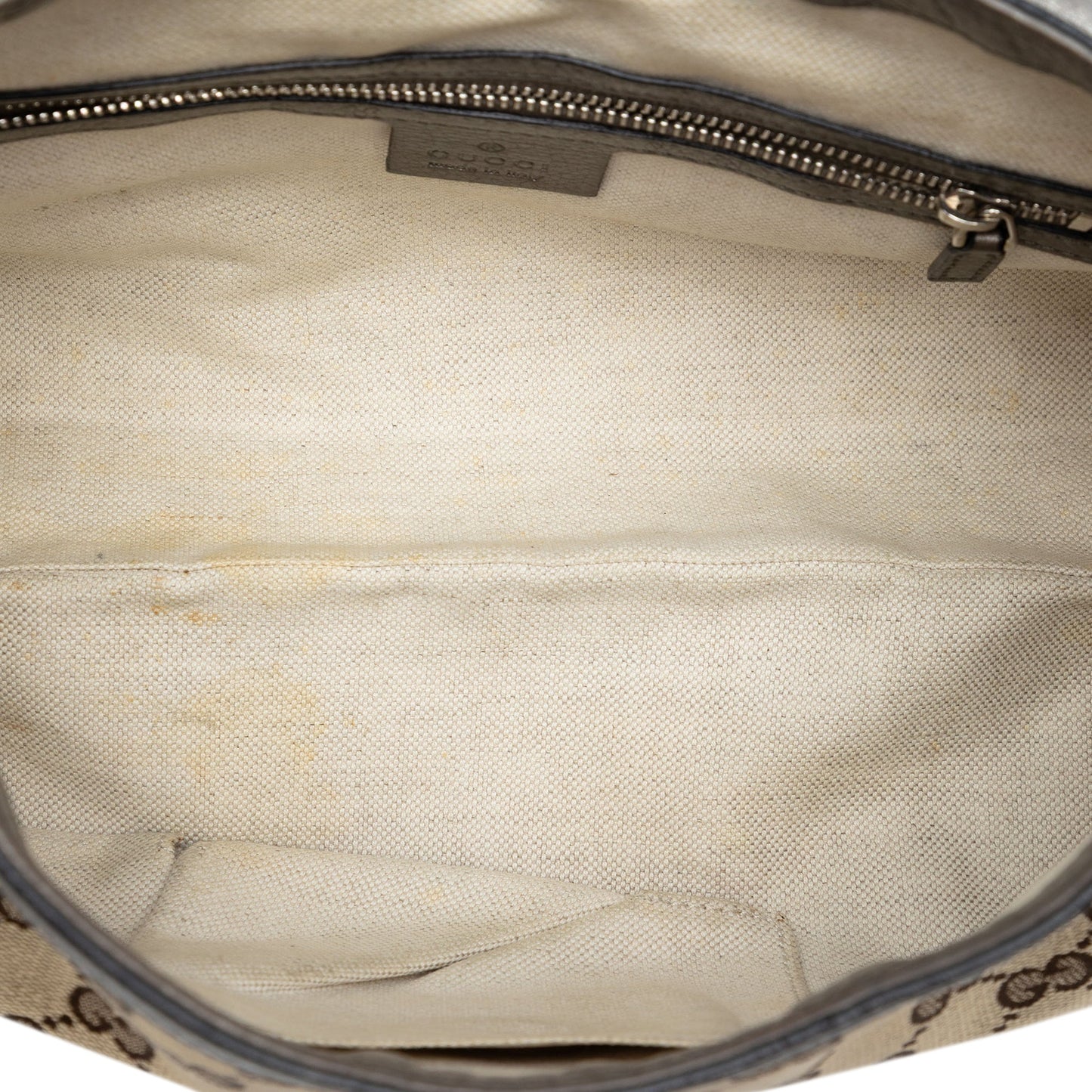 Medium GG Canvas Techno Horsebit Satchel