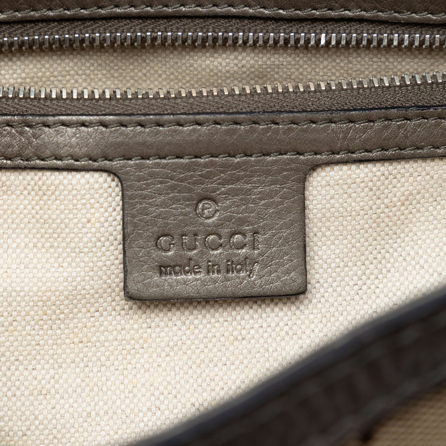 Medium GG Canvas Techno Horsebit Satchel