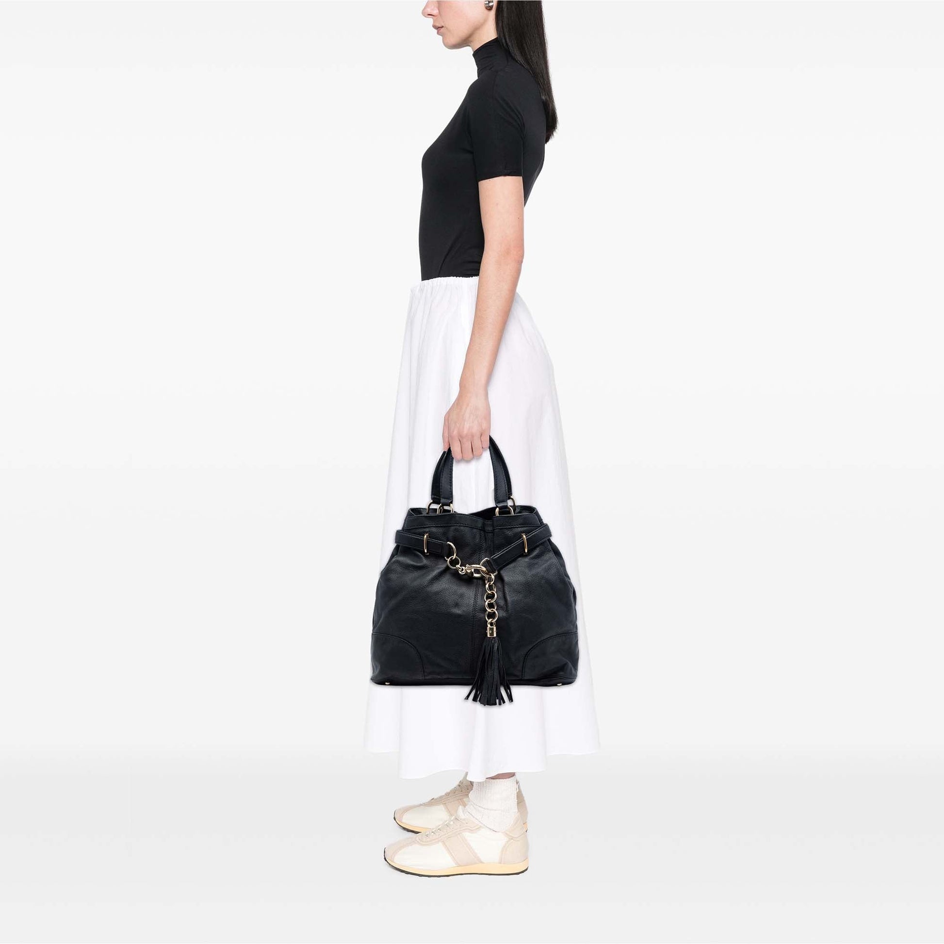Large Leather Horsebit Sienna Tote