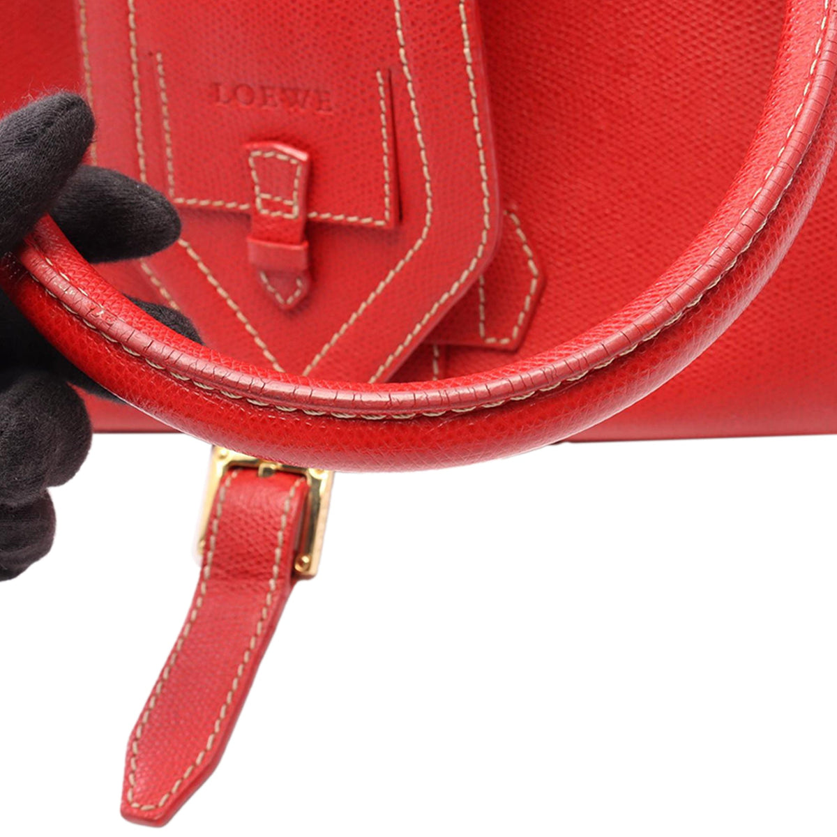 LOEWE Leather Handbag — Red