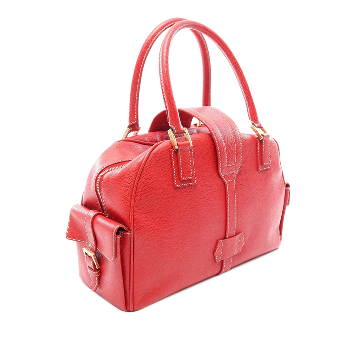 LOEWE Leather Handbag — Red