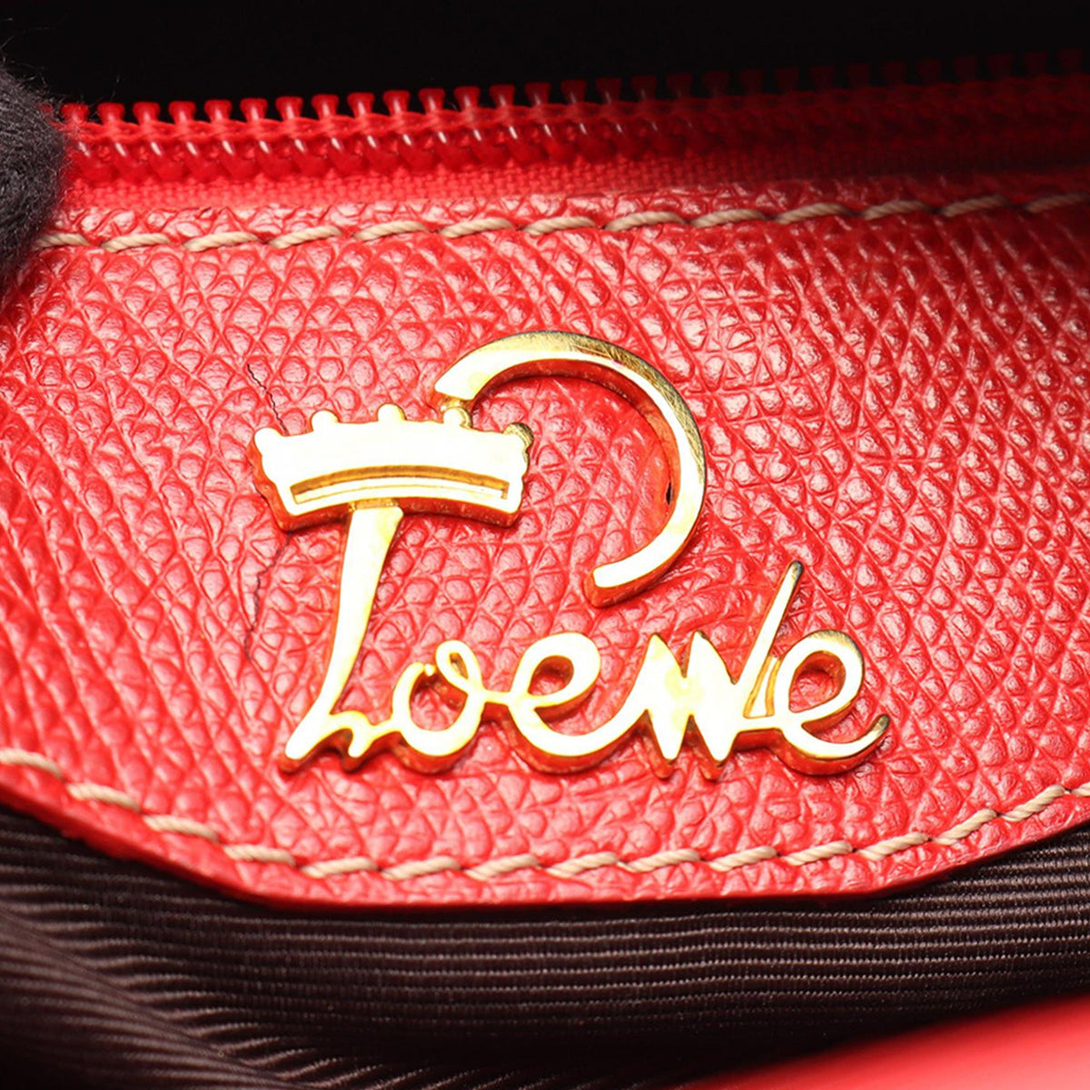 LOEWE Leather Handbag — Red