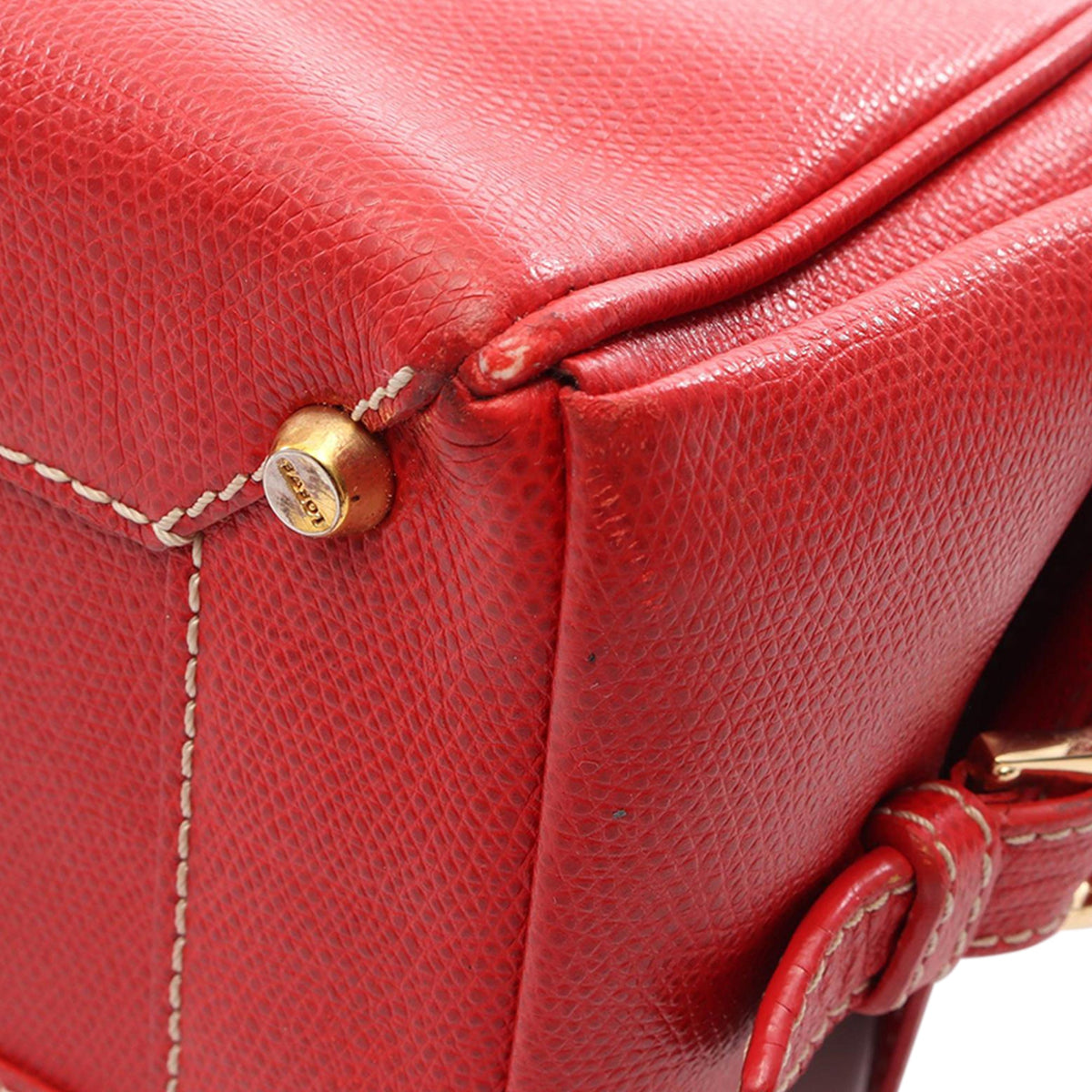 LOEWE Leather Handbag — Red