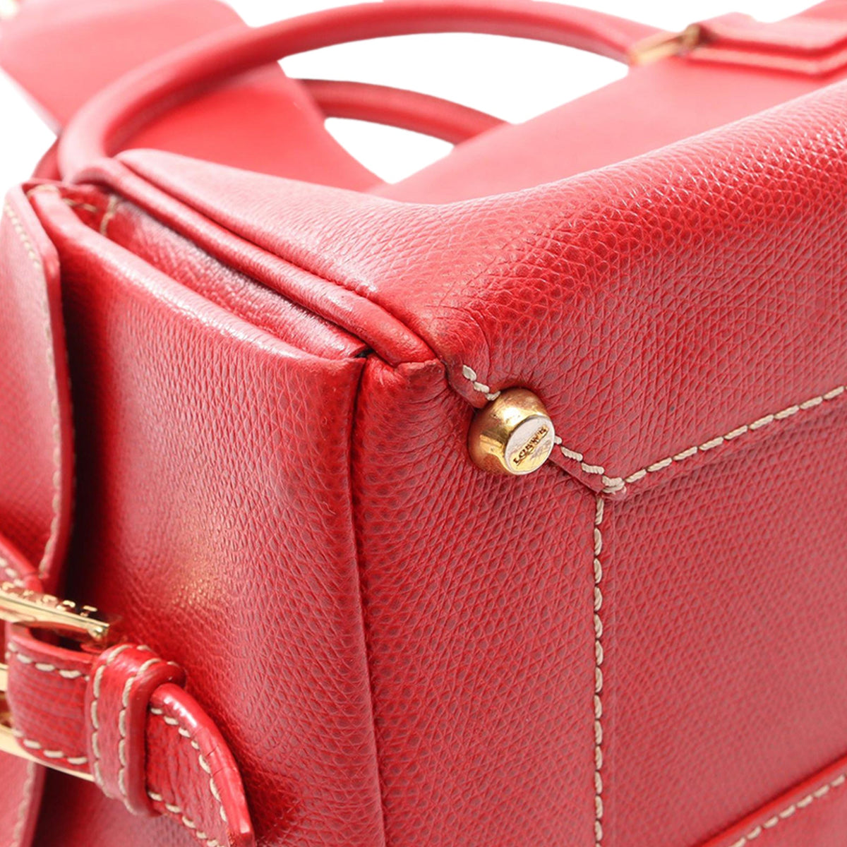 LOEWE Leather Handbag — Red