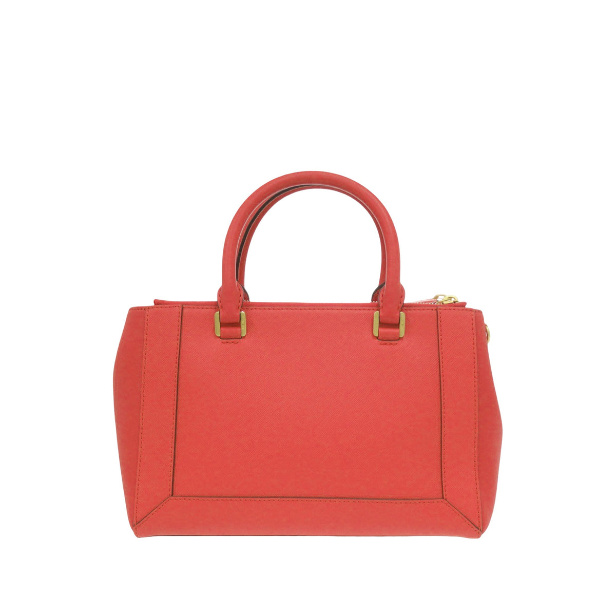 MCM Leather Satchel — Red