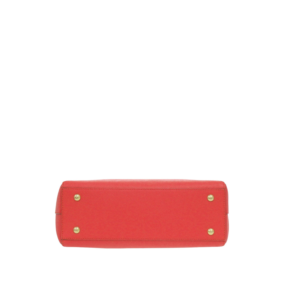 MCM Leather Satchel — Red