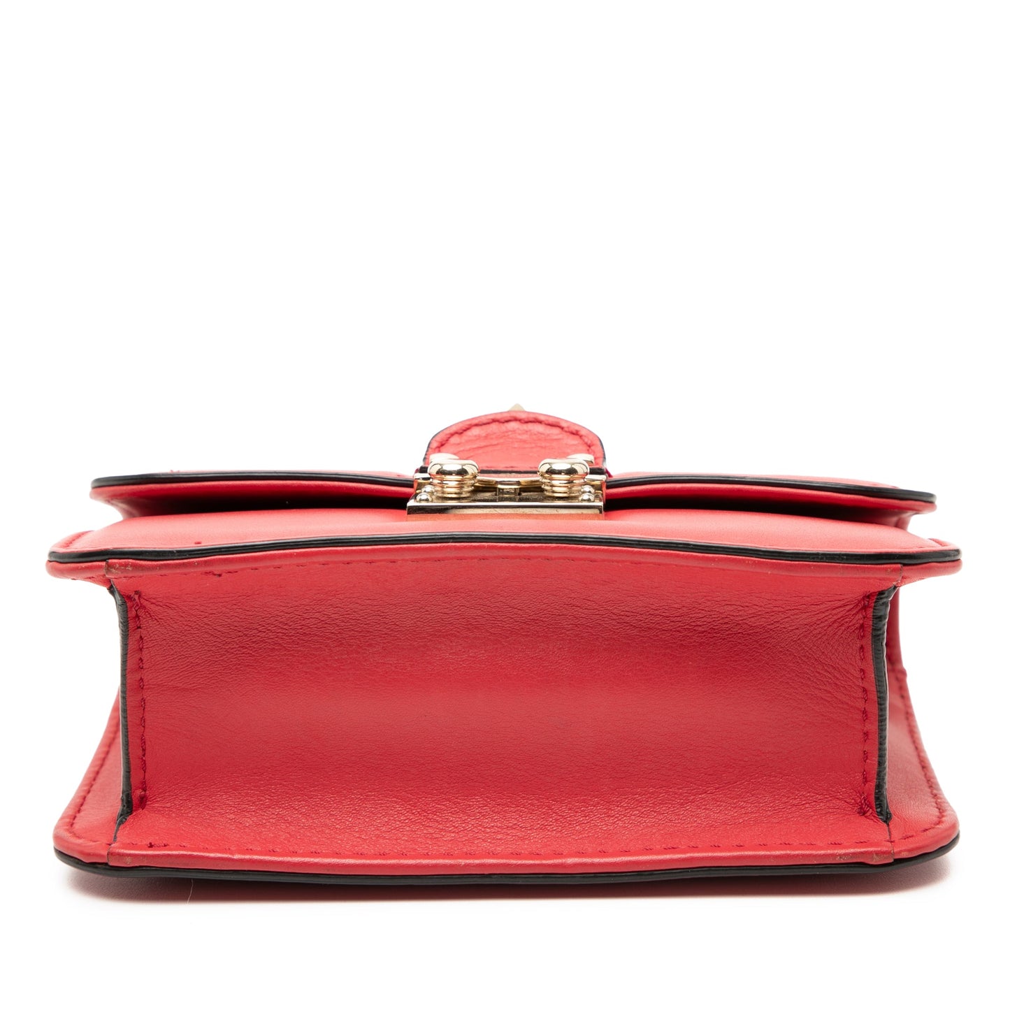 Valentino Mini Leather Rockstud Glam Lock Crossbody