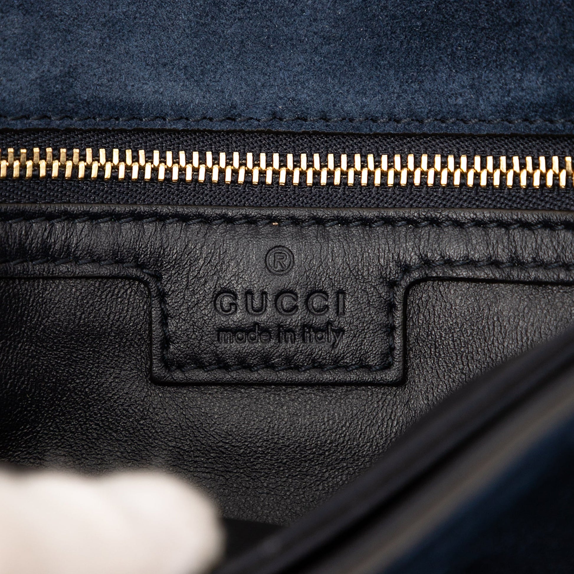 Gucci Medium Suede Blondie Crossbody