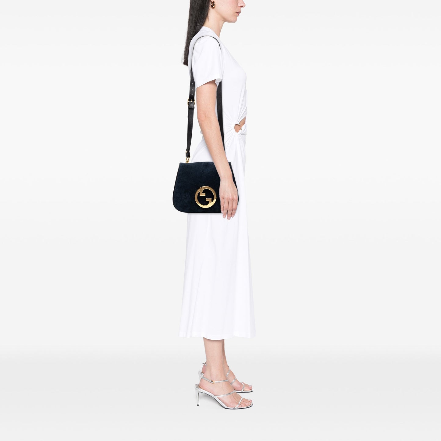 Gucci Medium Suede Blondie Crossbody