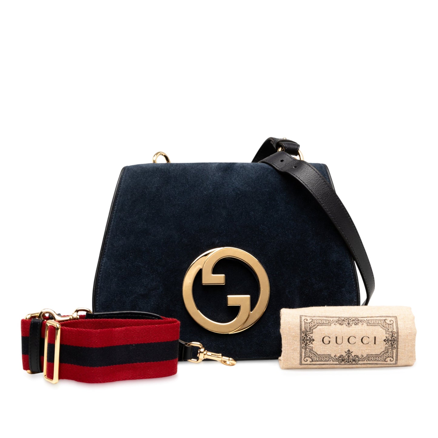 Gucci Medium Suede Blondie Crossbody