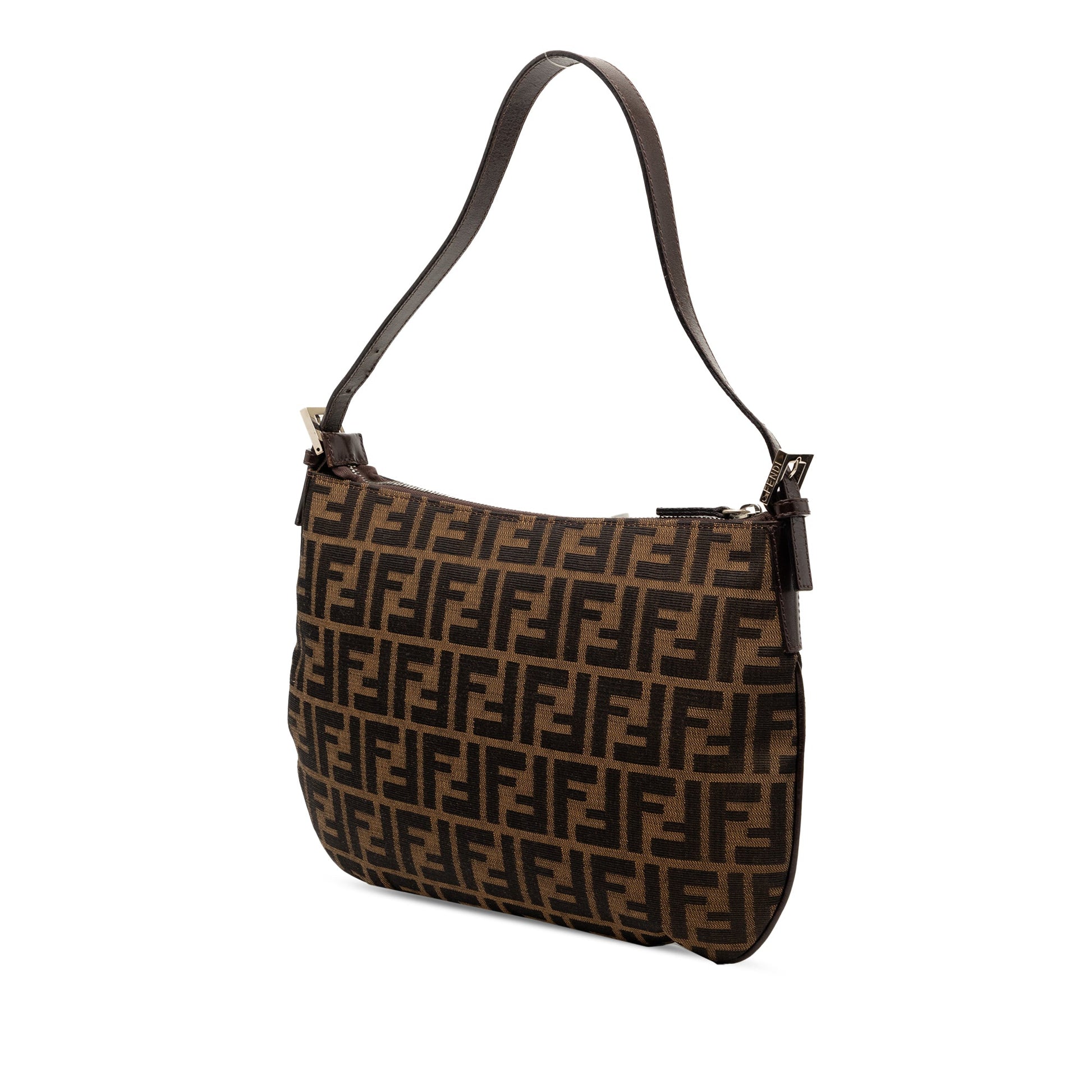 Fendi Zucca Canvas Shoulder Bag