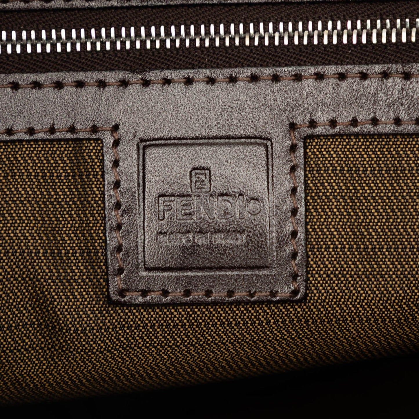 Fendi Zucca Canvas Shoulder Bag