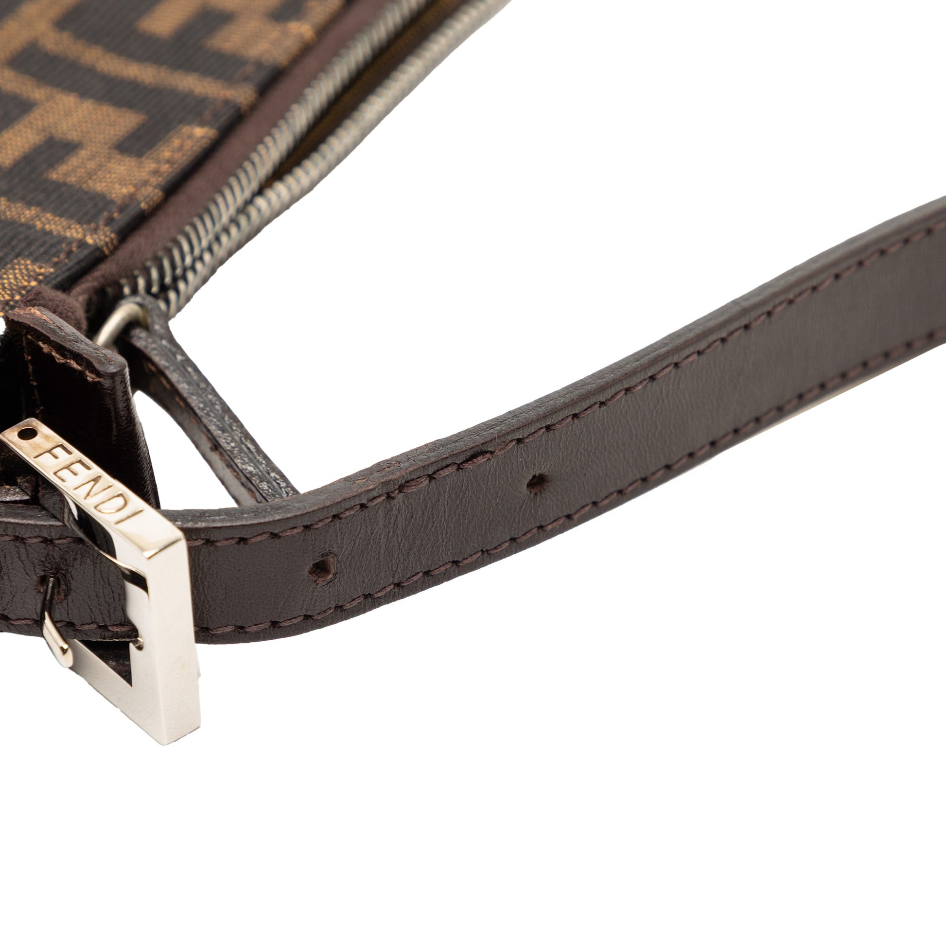 Fendi Zucca Canvas Shoulder Bag