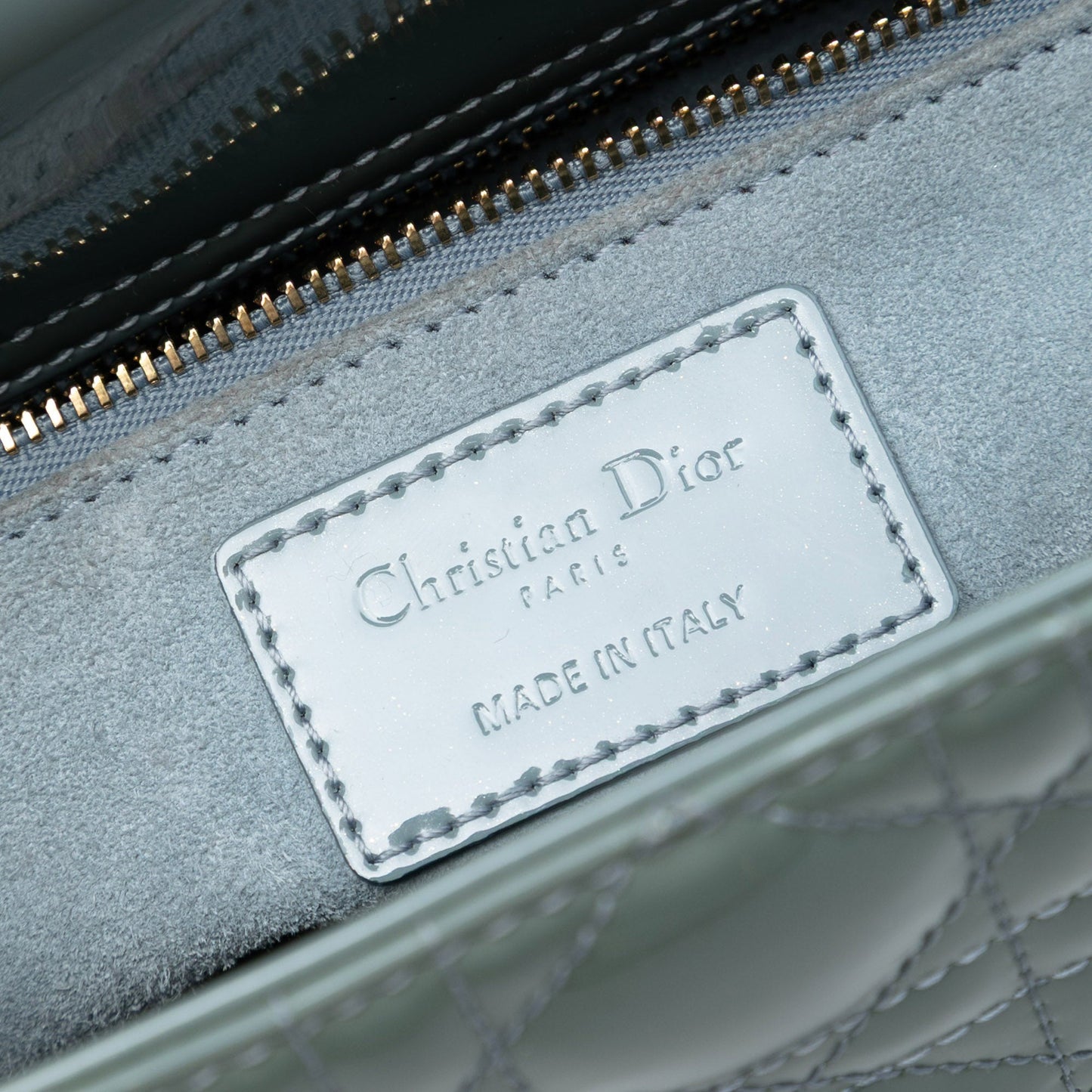 Dior Medium Patent Cannage Lady Dior