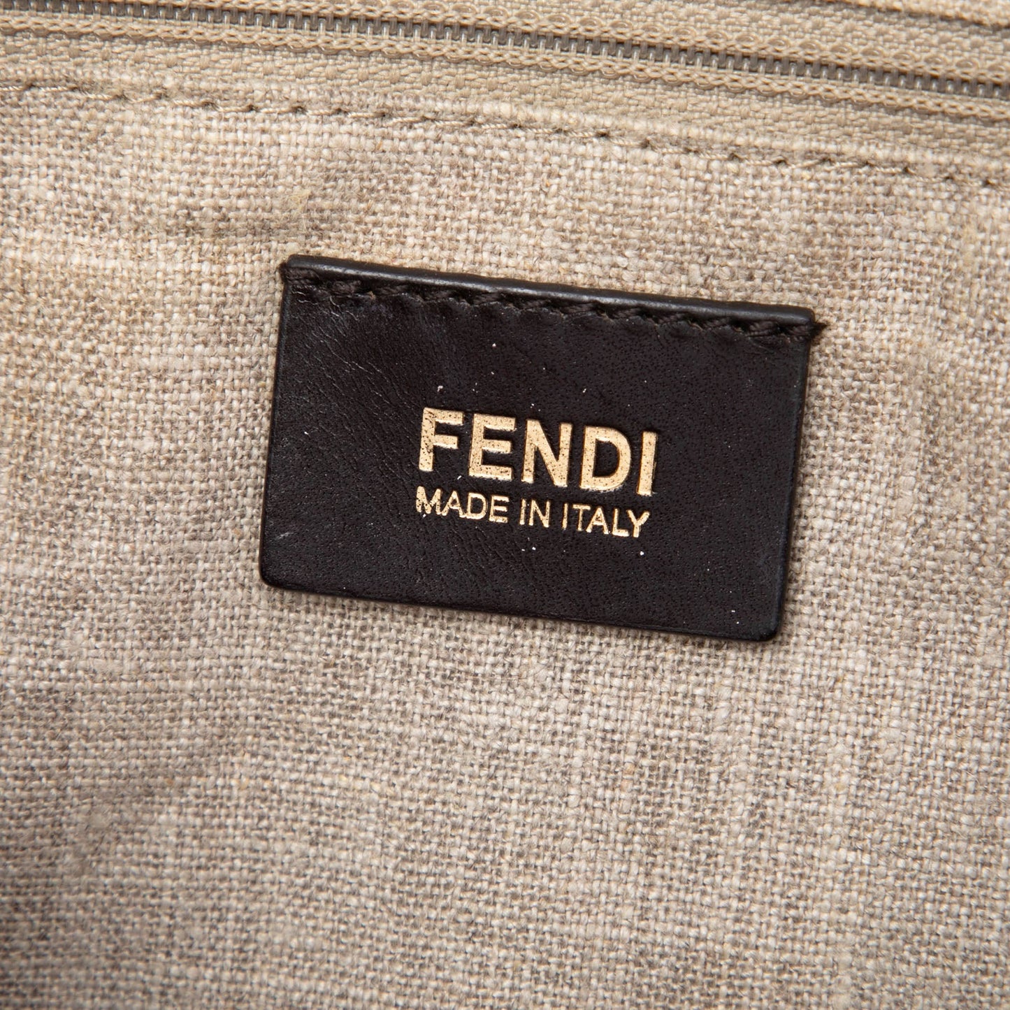 Fendi Medium Studded Milk Calfskin B Fab Satchel