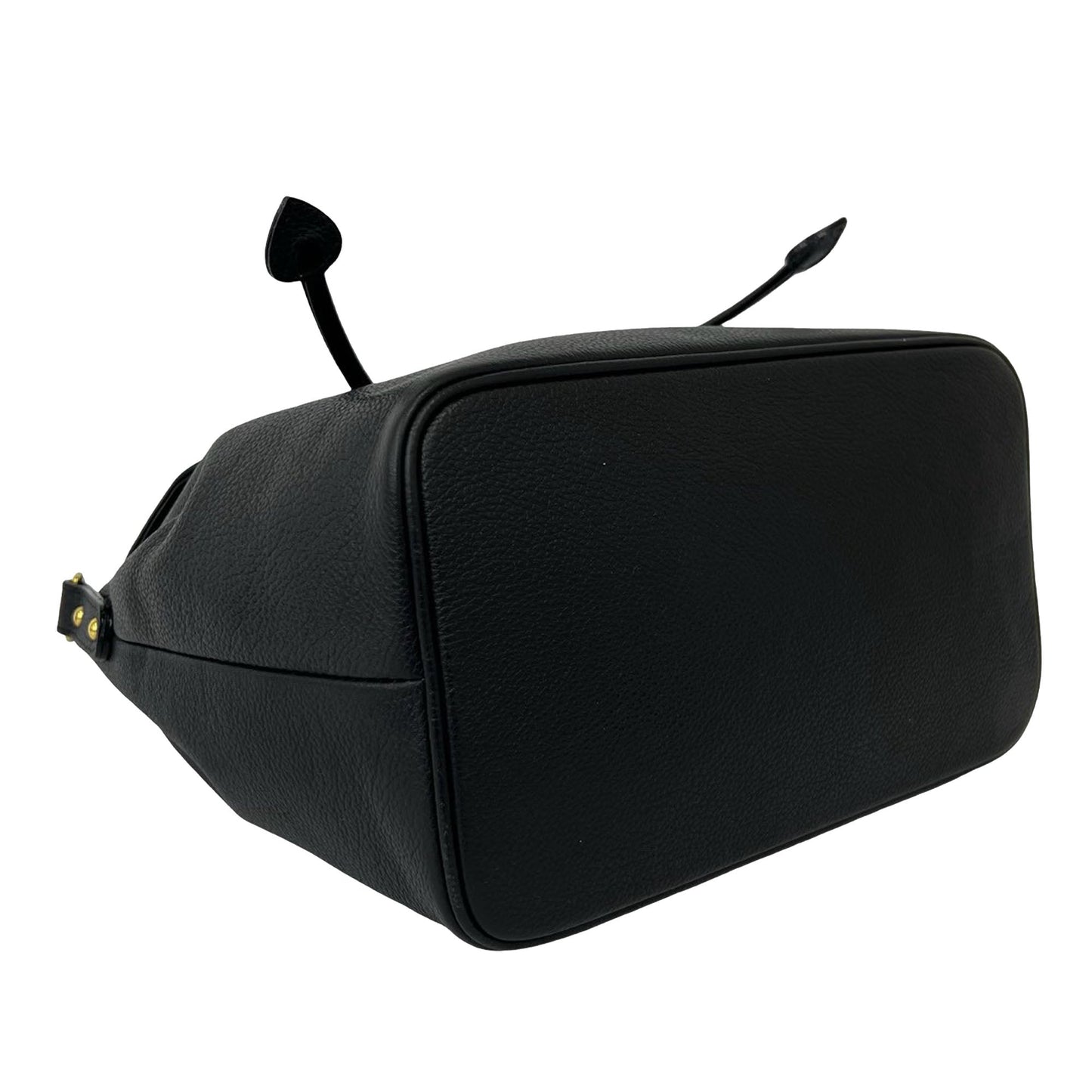 Saint Laurent Pebbled Leather Cut Out Satchel
