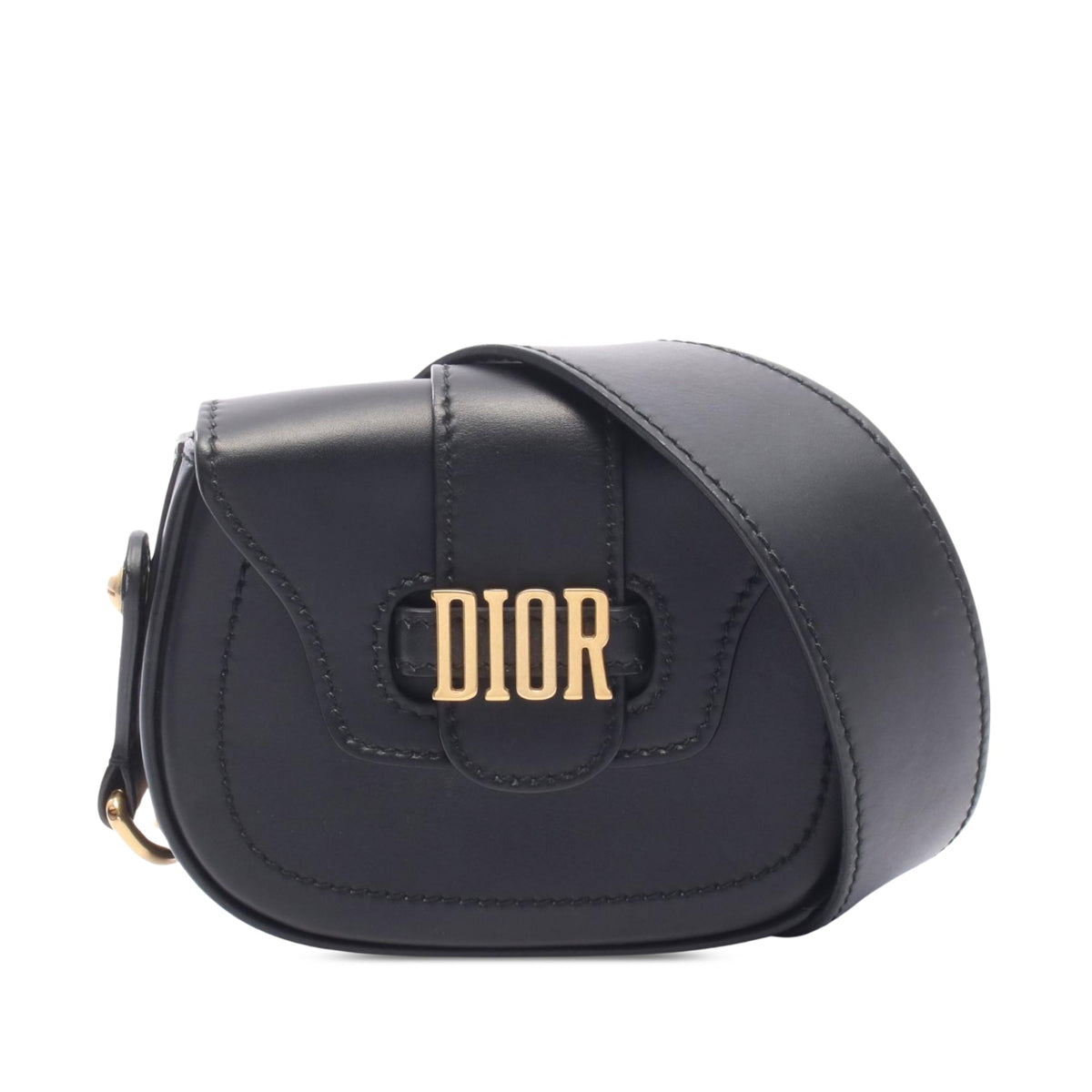 Dior Mini Leather D Fence Saddle Bag
