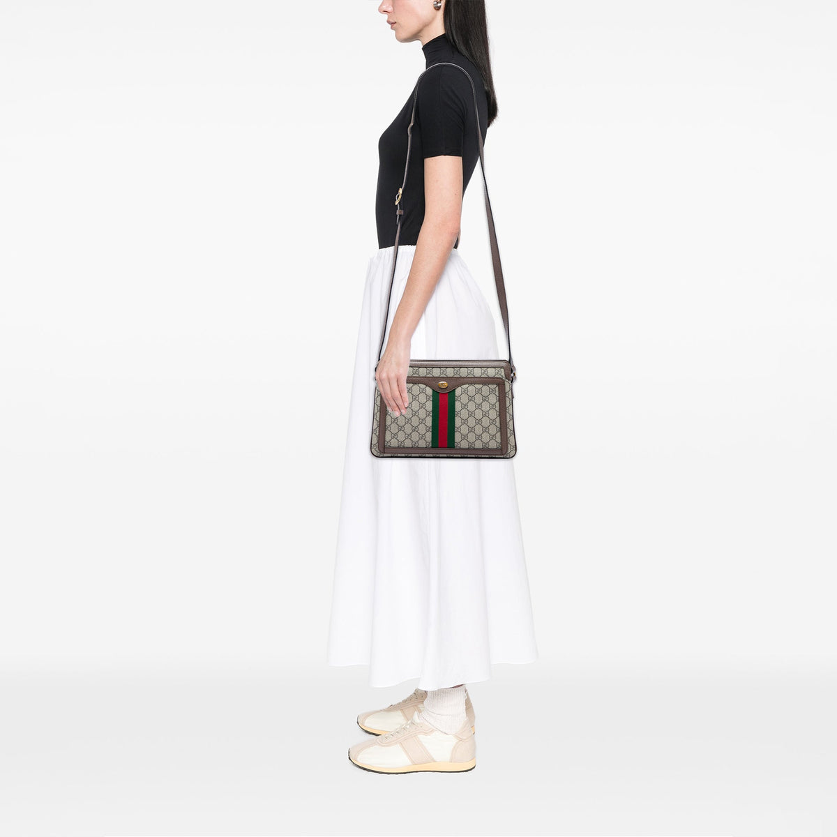 Gucci Medium GG Supreme Web Ophidia Crossbody