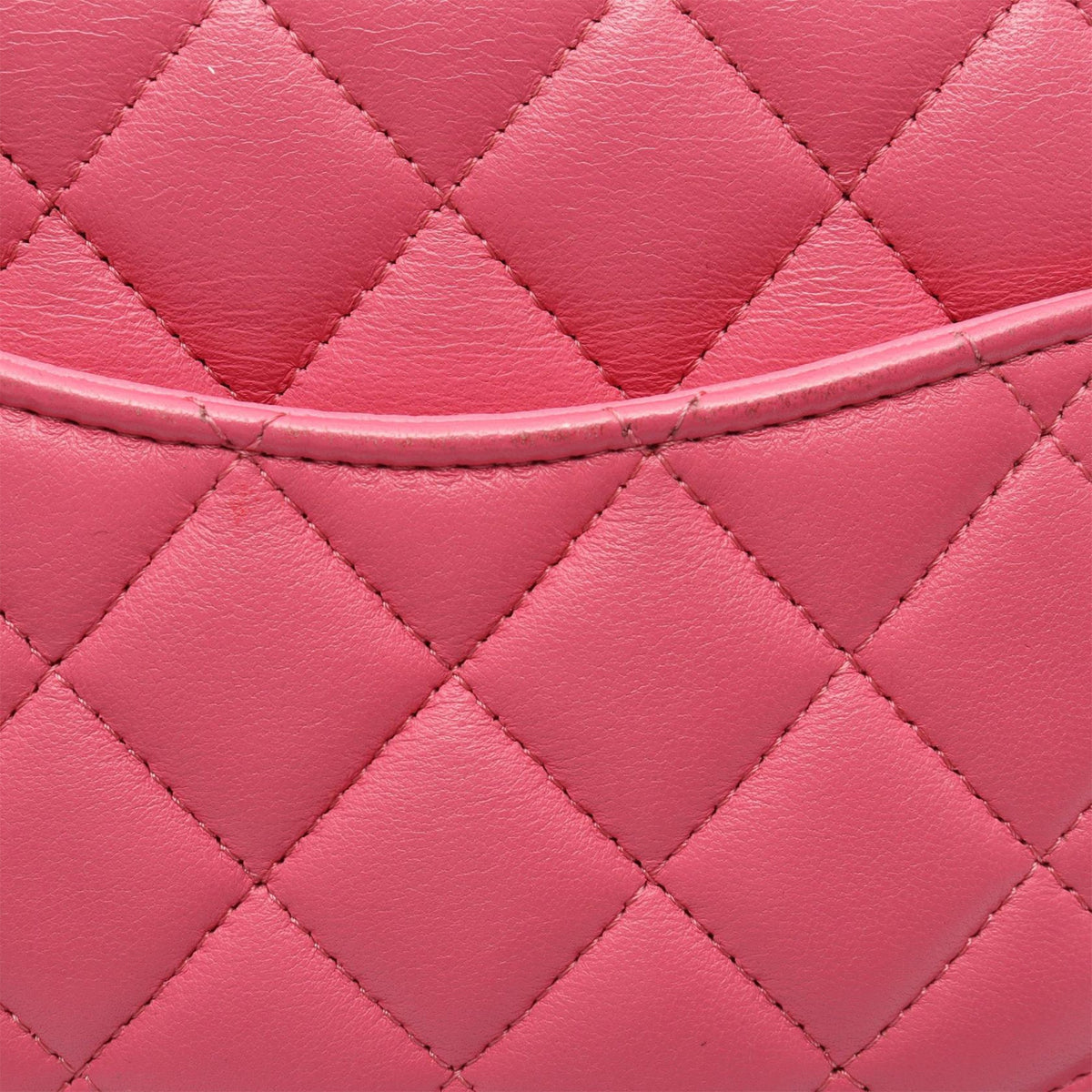 Chanel Mini Square Classic Lambskin Single Flap — Pink
