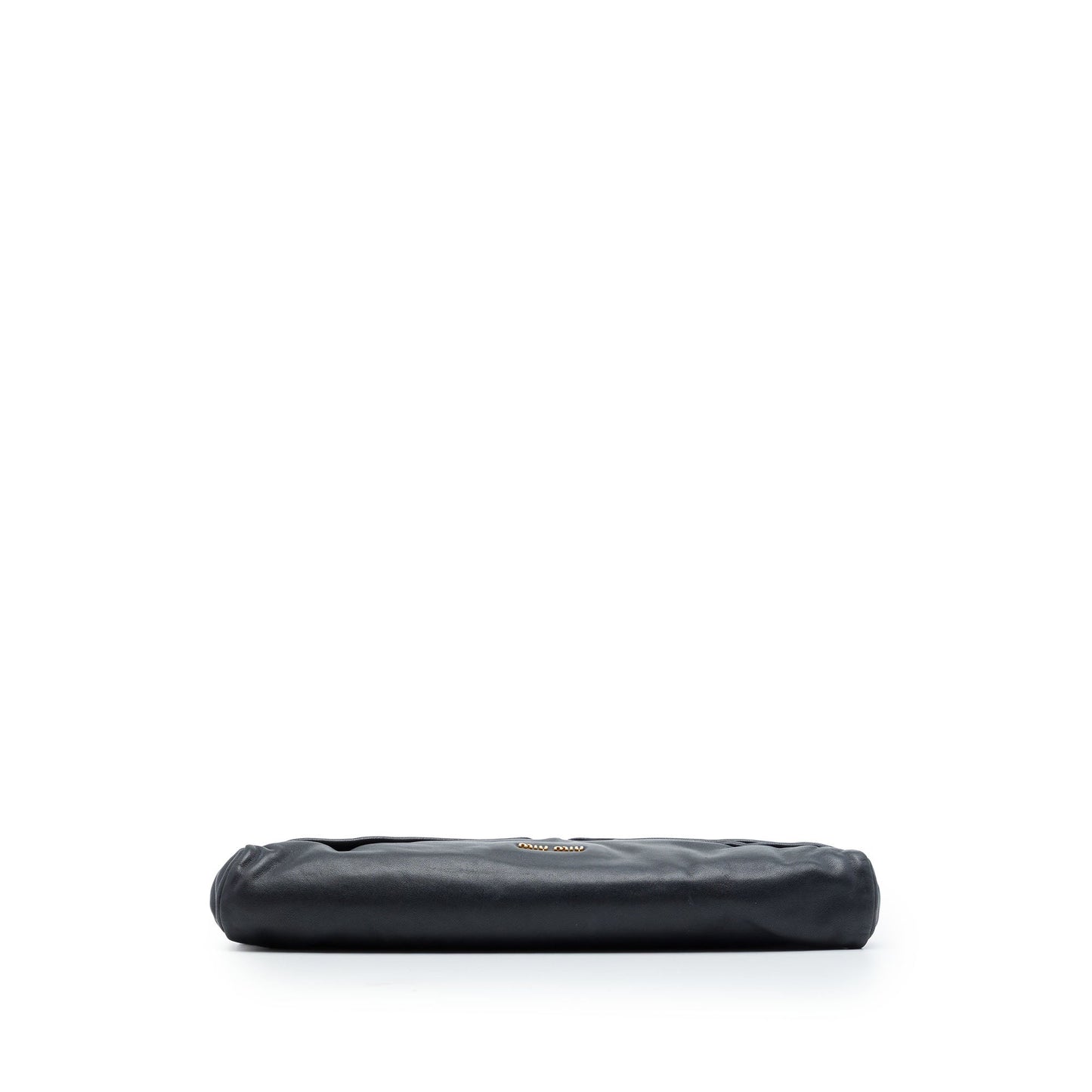Miu Miu Pleated Nappa Frame Clutch
