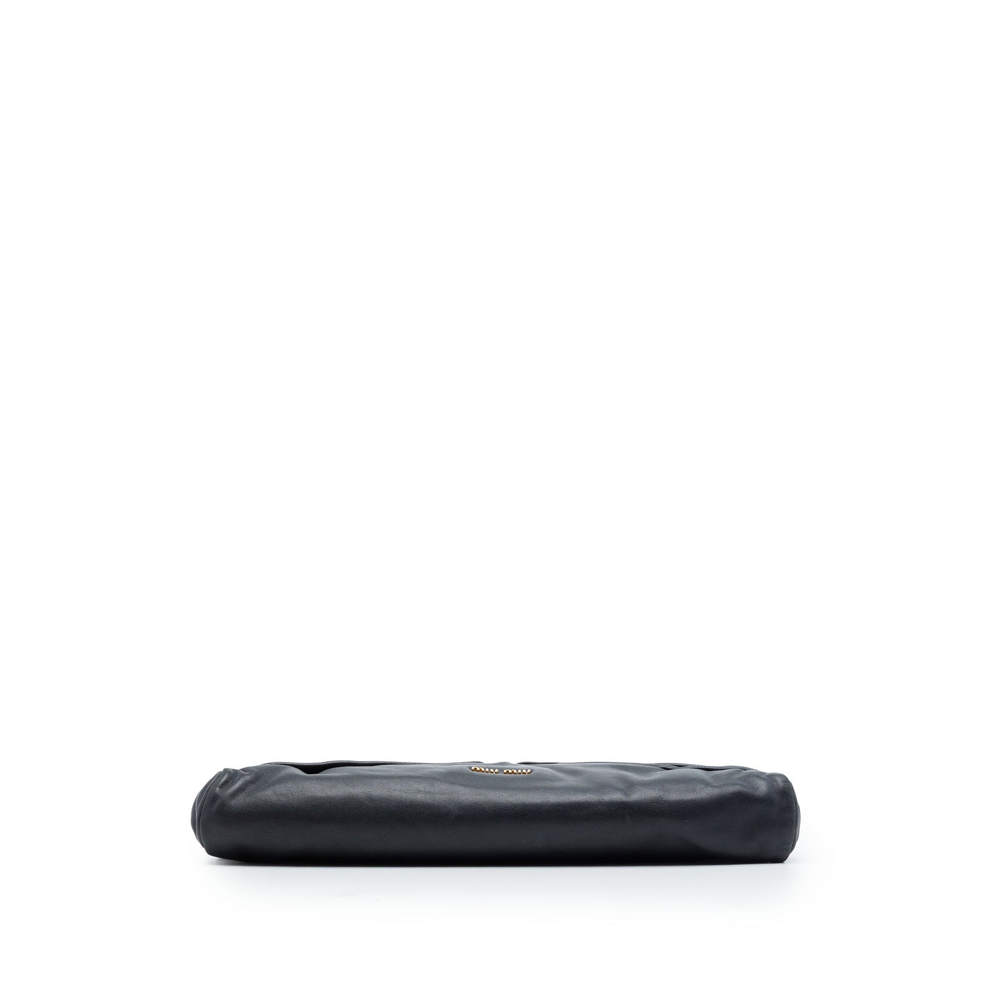 Miu Miu Pleated Nappa Frame Clutch