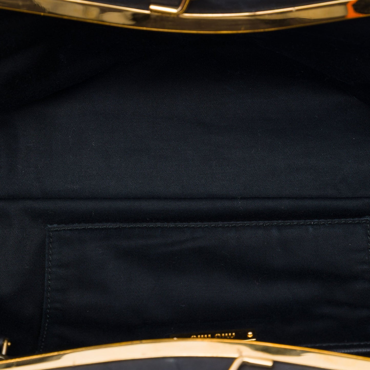 Miu Miu Pleated Nappa Frame Clutch