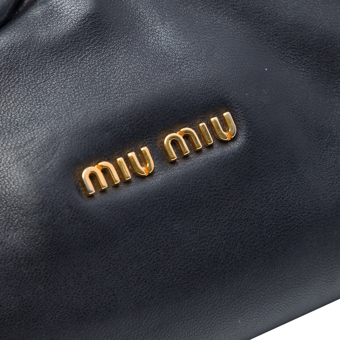 Miu Miu Pleated Nappa Frame Clutch