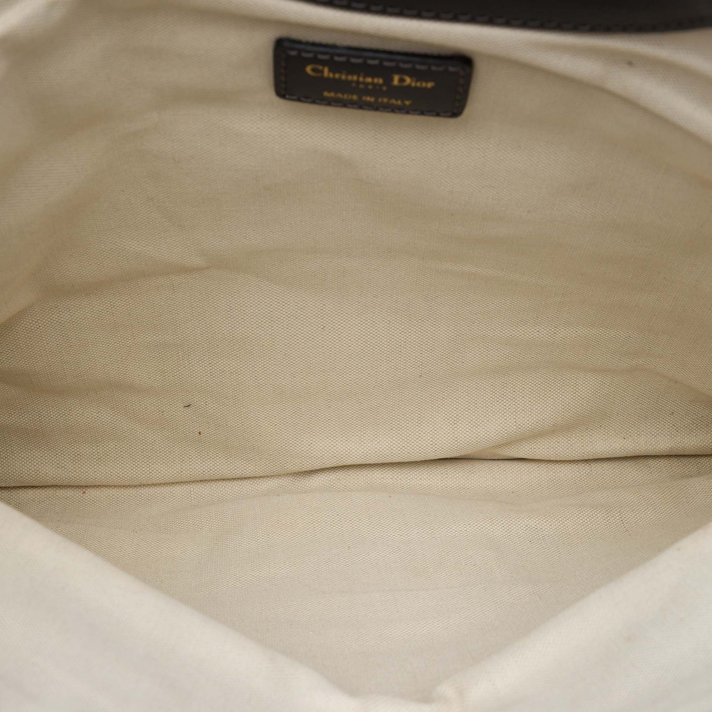 Dior Oblique Canvas Fold Over Clutch
