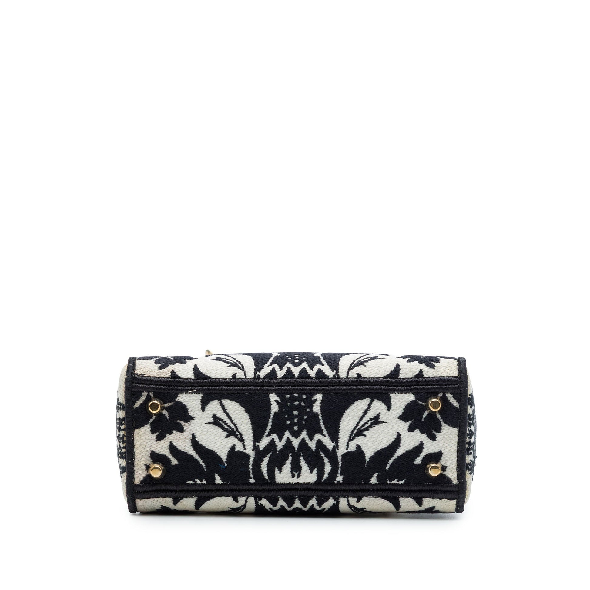 Dior Mini Embroidered Canvas Petites Fleurs Lady D Lite