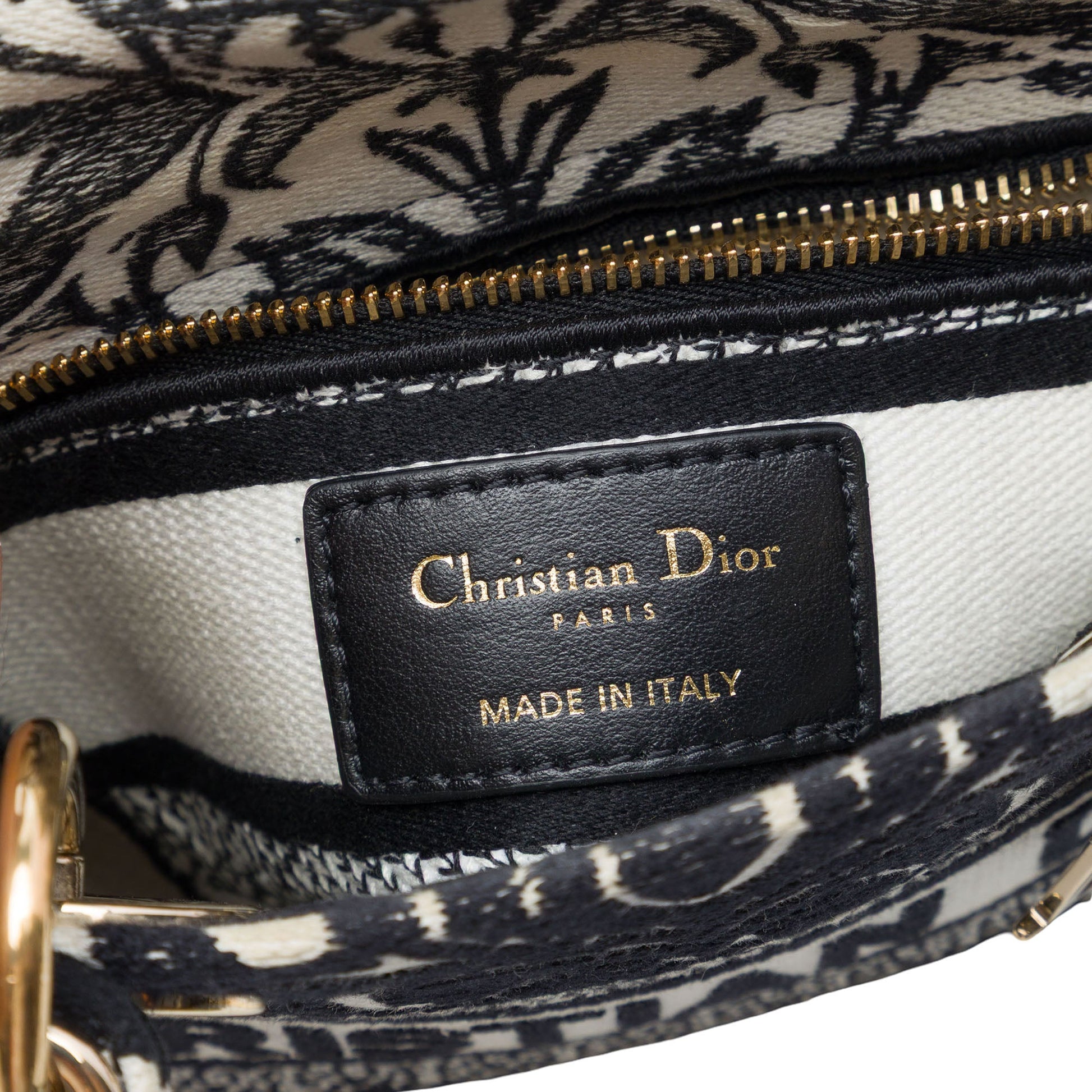 Dior Mini Embroidered Canvas Petites Fleurs Lady D Lite
