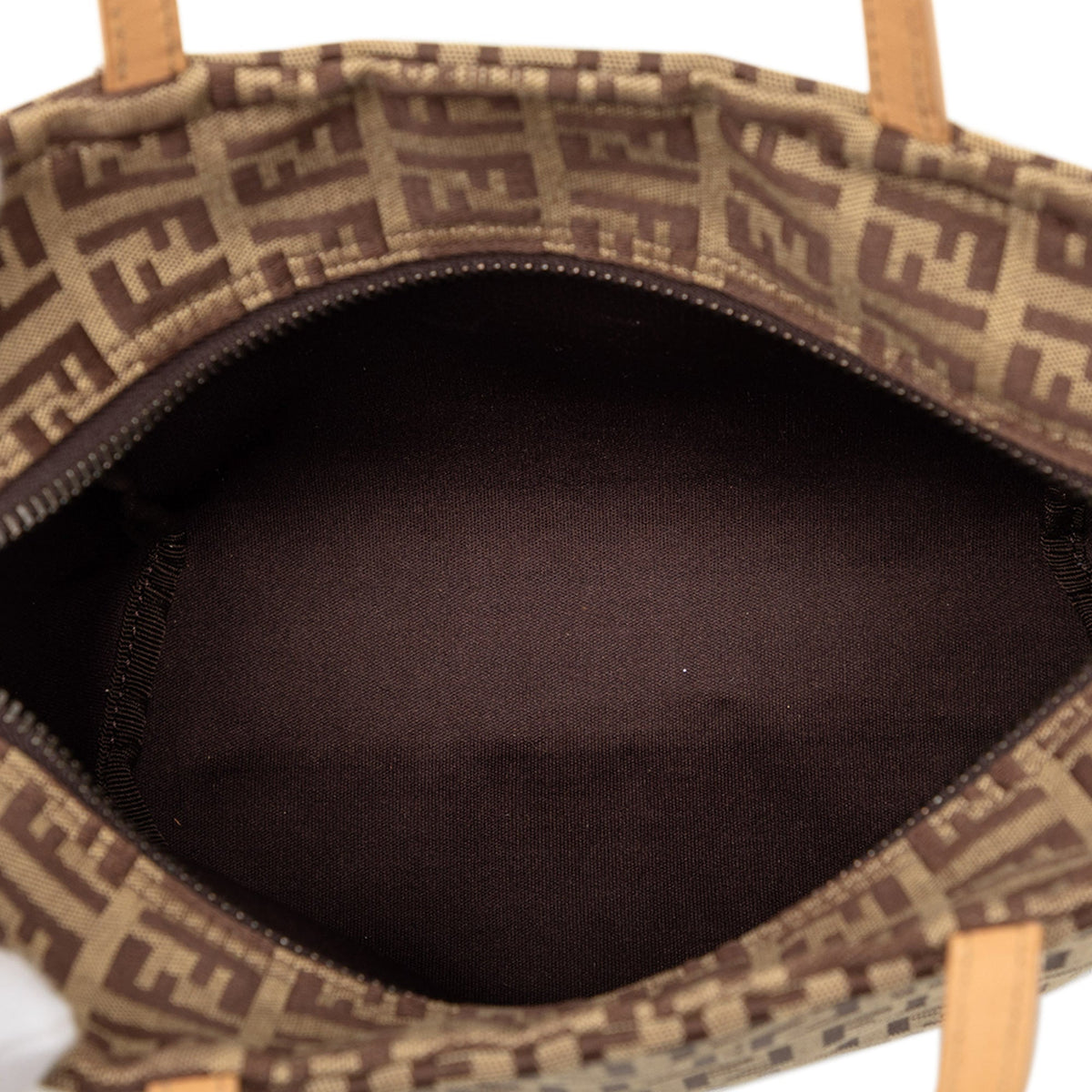 Fendi Mini Zucchino Canvas Handbag