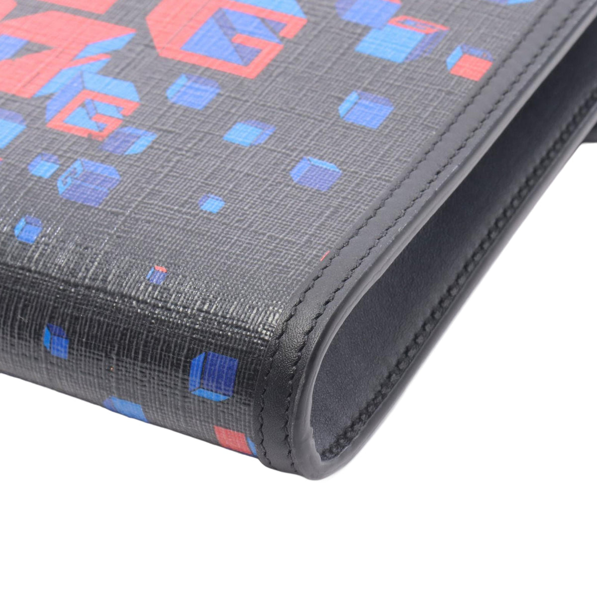 Gucci Square G Space Coated Canvas Phone Holder — Black