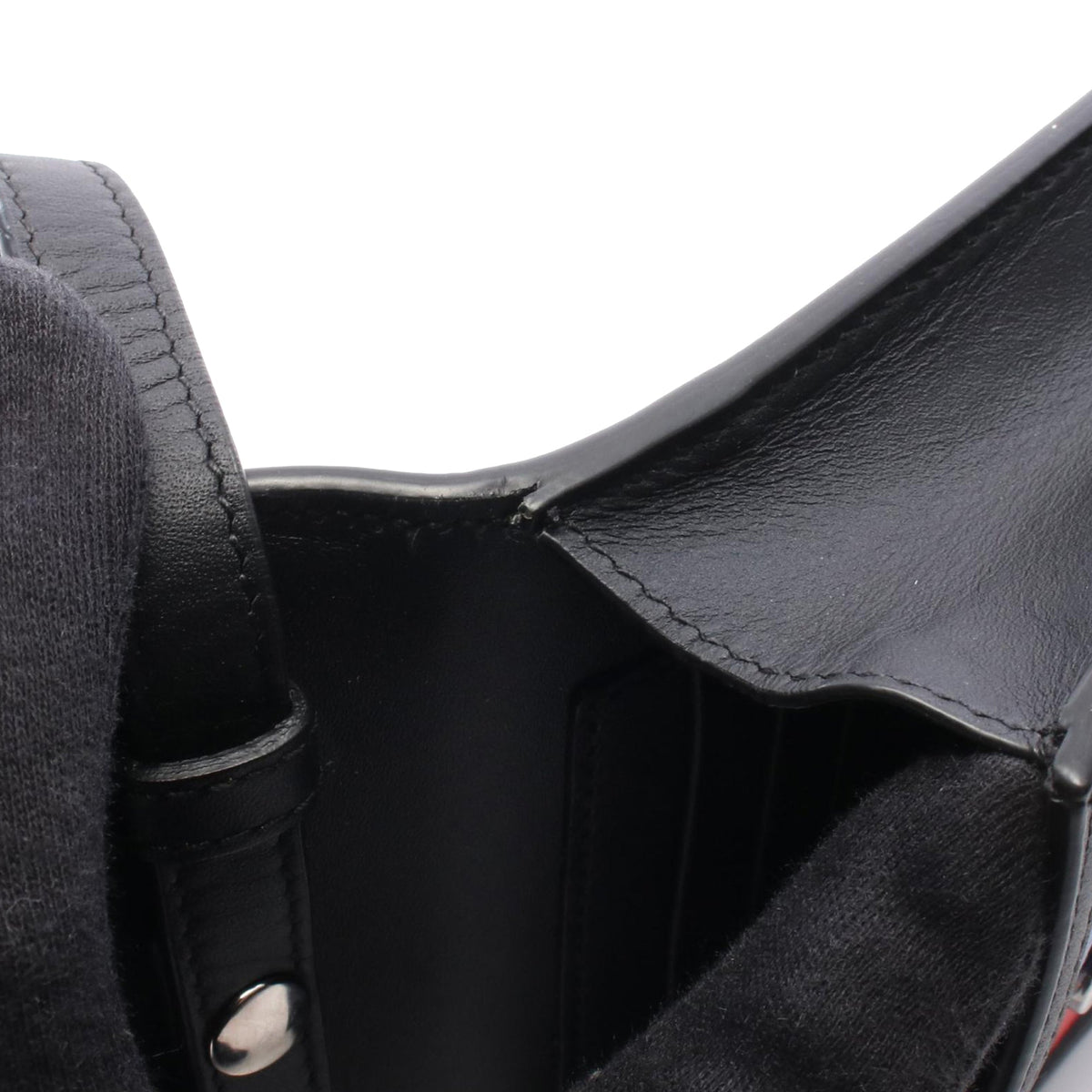 Gucci Square G Space Coated Canvas Phone Holder — Black