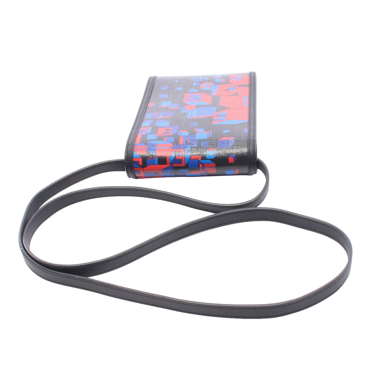 Gucci Square G Space Coated Canvas Phone Holder — Black