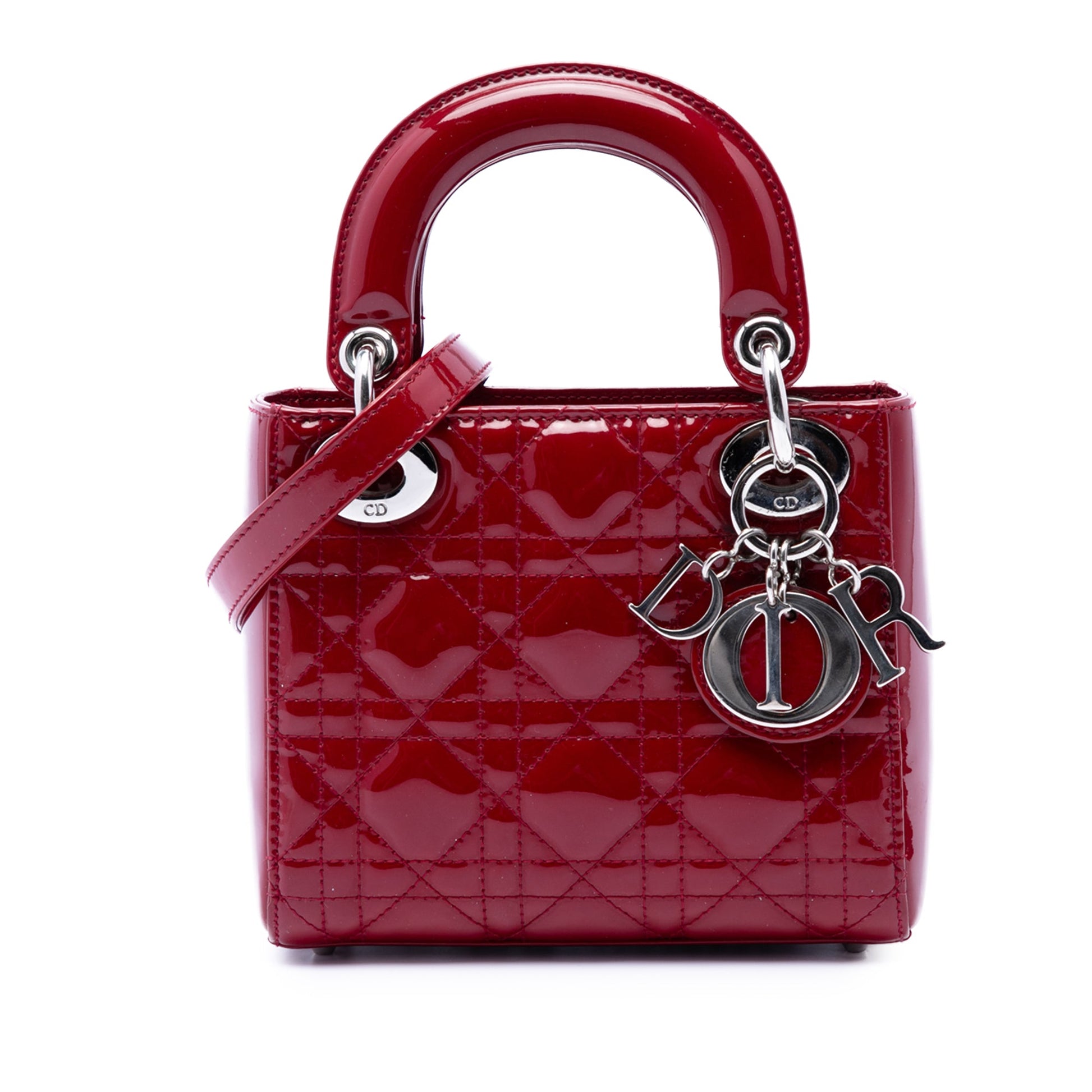 Dior Mini Patent Cannage Lady Dior