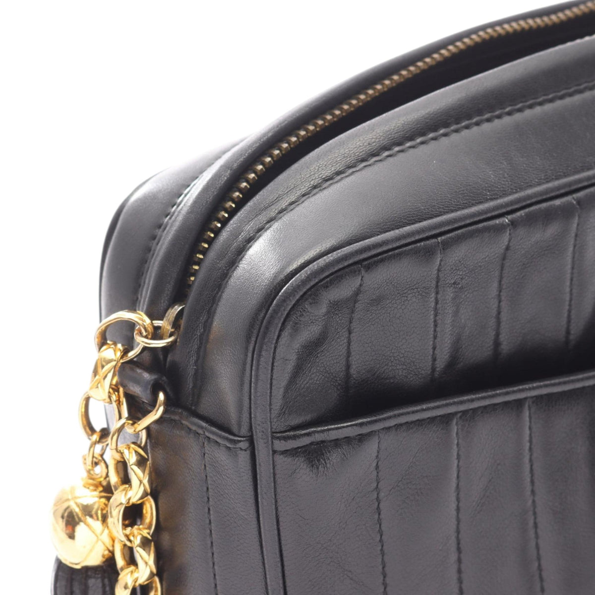 Chanel Mademoiselle Quilted Lambskin Tassel Camera Bag
