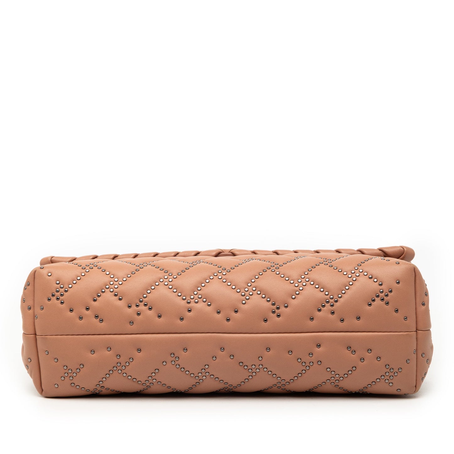Bottega Veneta Small Nappa Intrecciato Studded Olimpia Shoulder Bag