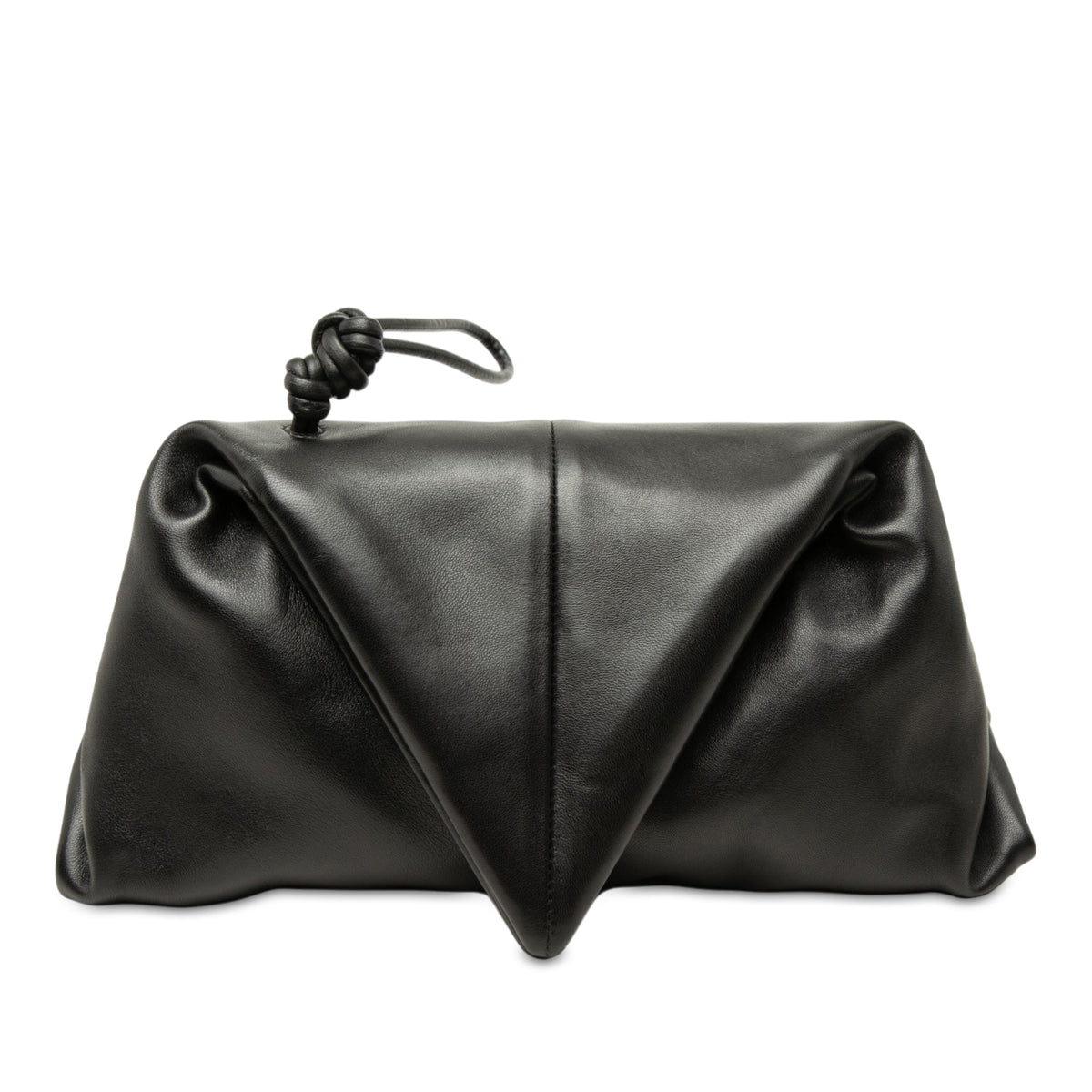 Bottega Veneta Lambskin Trine Fold Over Clutch