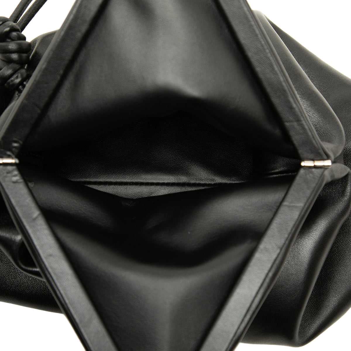 Bottega Veneta Lambskin Trine Fold Over Clutch