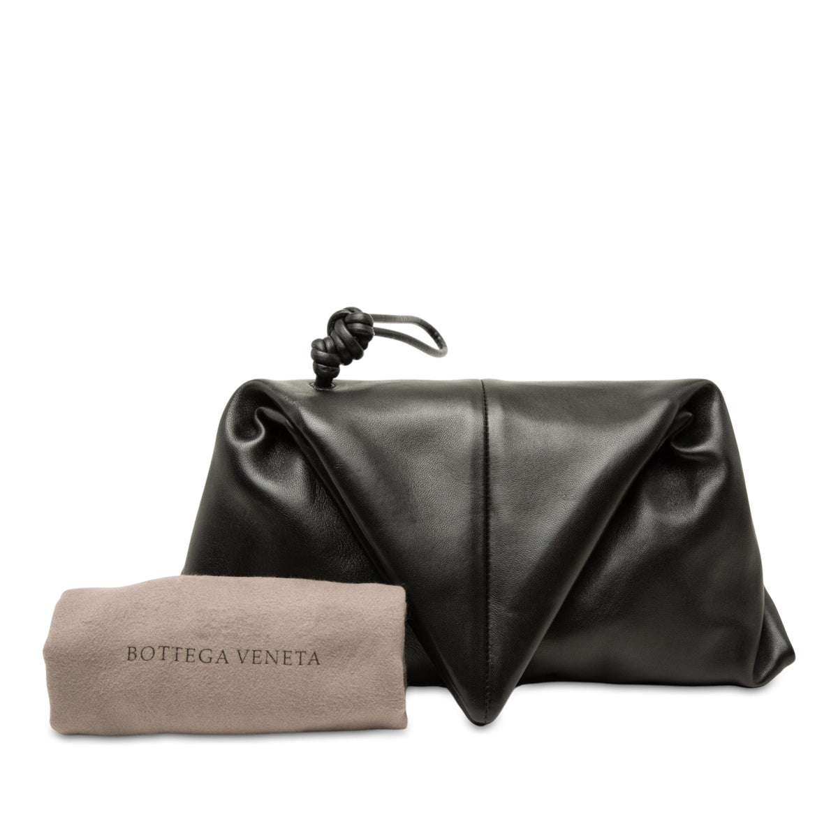 Bottega Veneta Lambskin Trine Fold Over Clutch