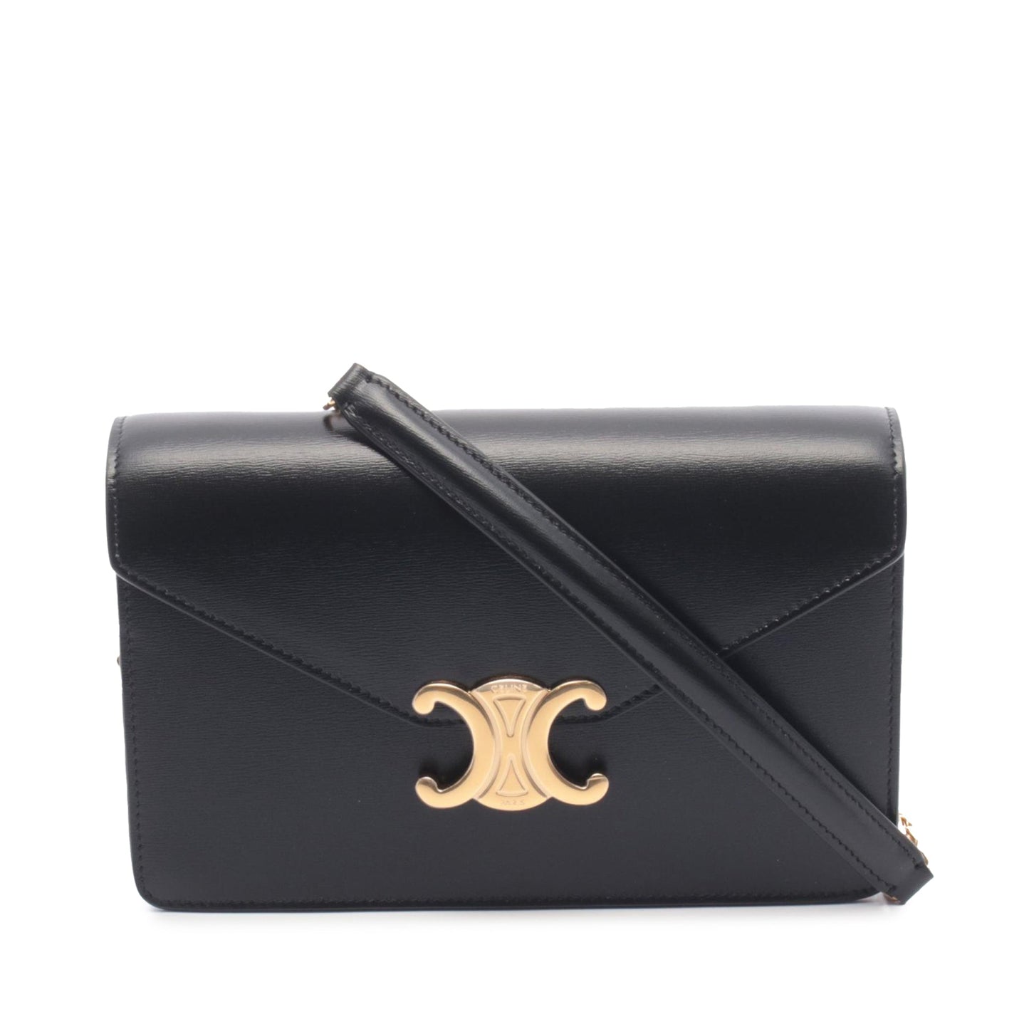 Celine Leather Margo Wallet on Chain