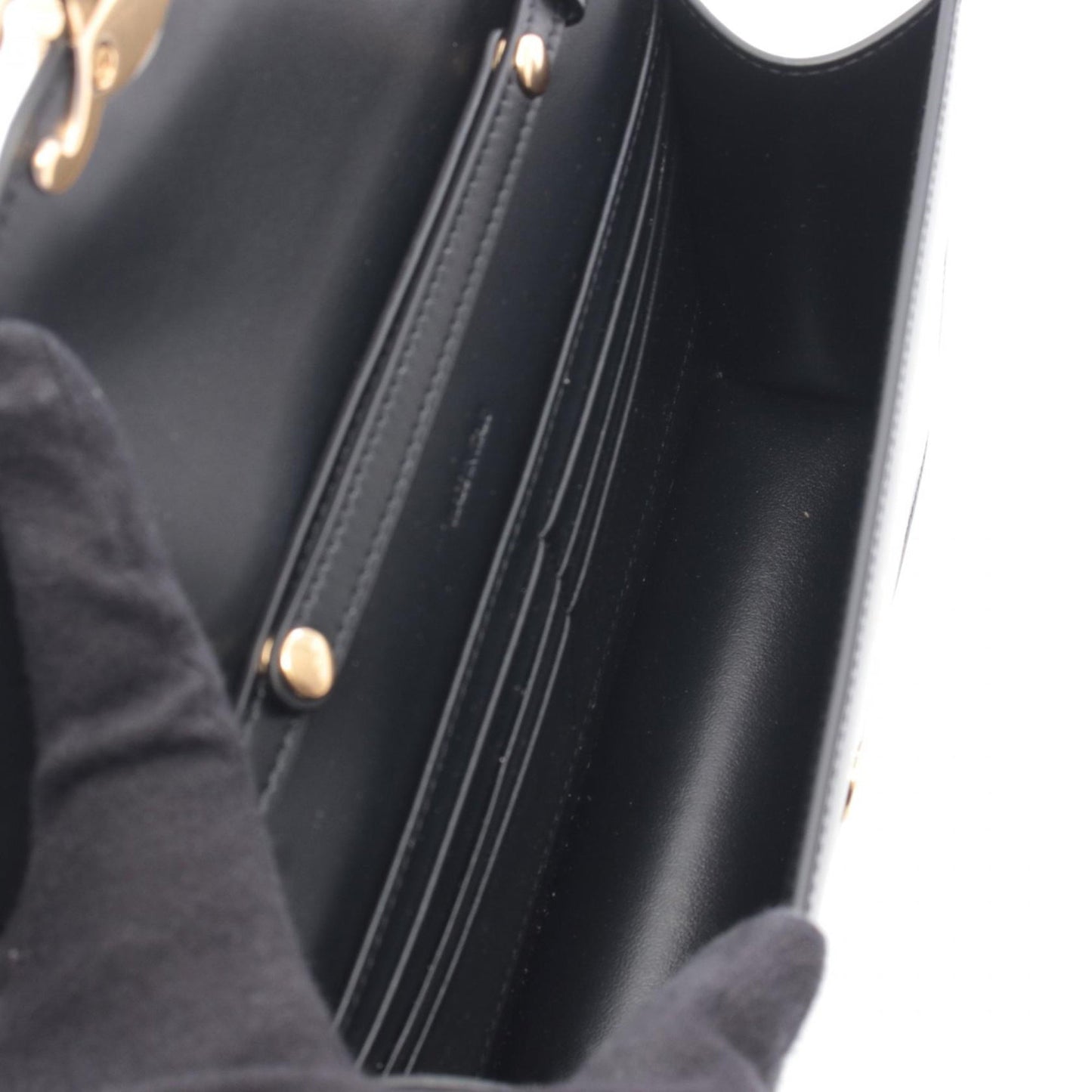 Celine Leather Margo Wallet on Chain