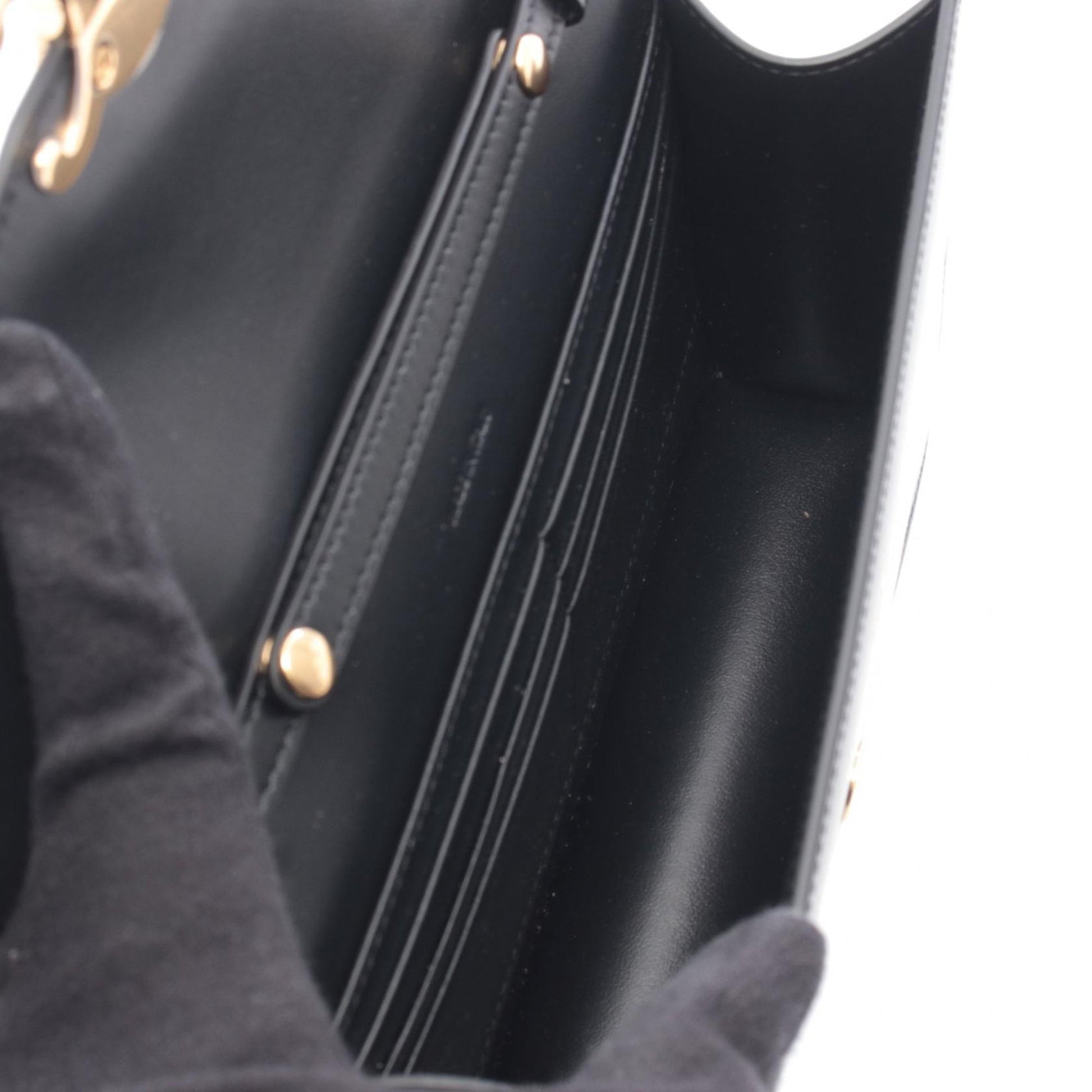 Celine Leather Margo Wallet on Chain