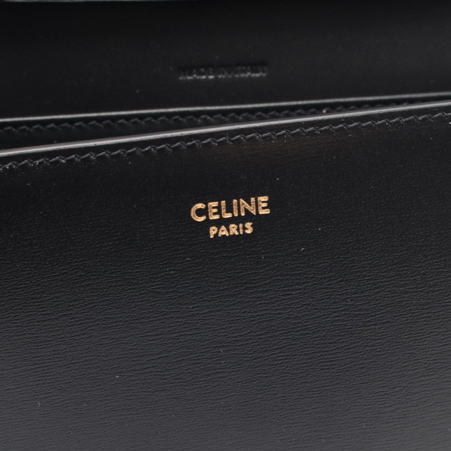 Celine Leather Margo Wallet on Chain
