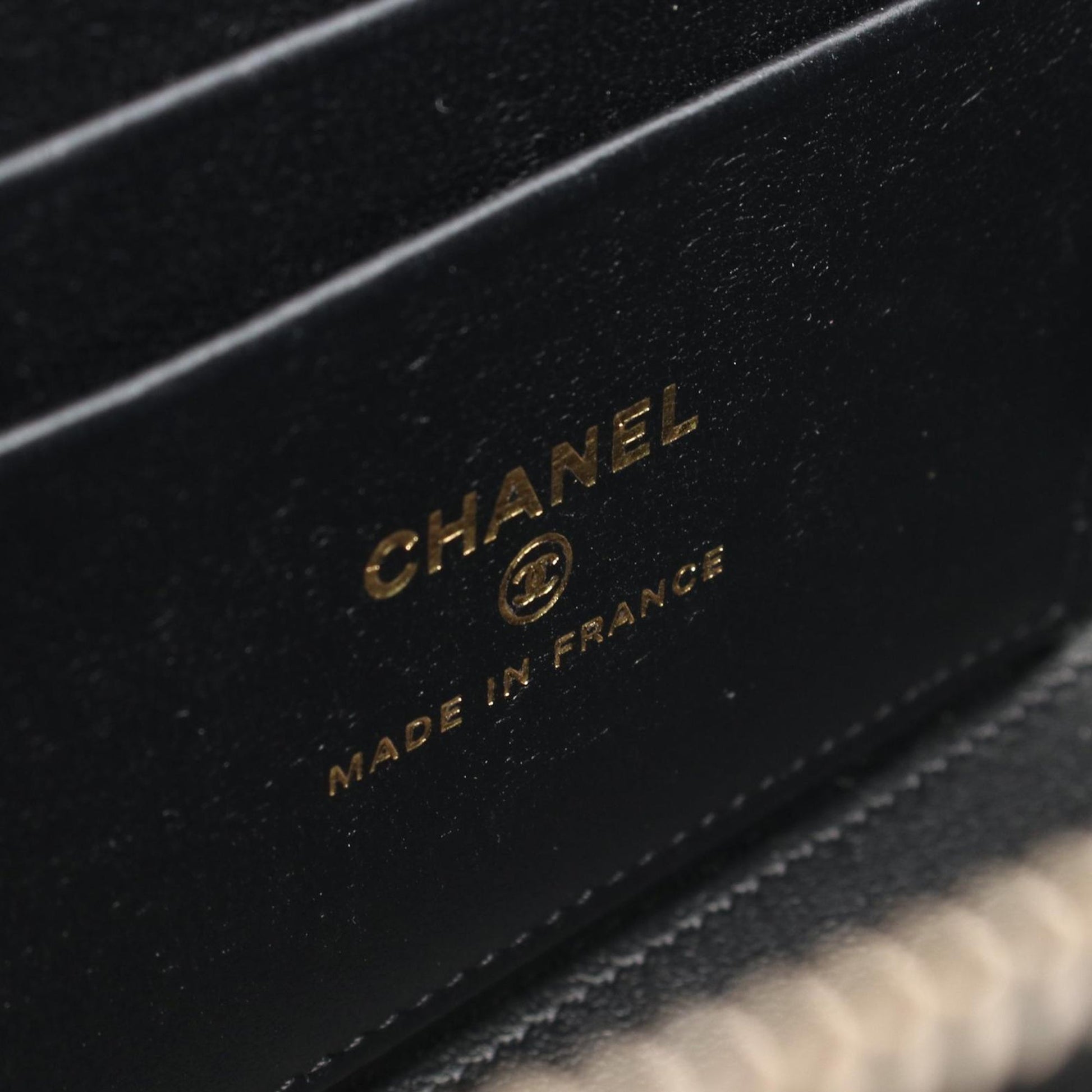 Chanel CC Caviar Top Handle Vanity Case with Chain