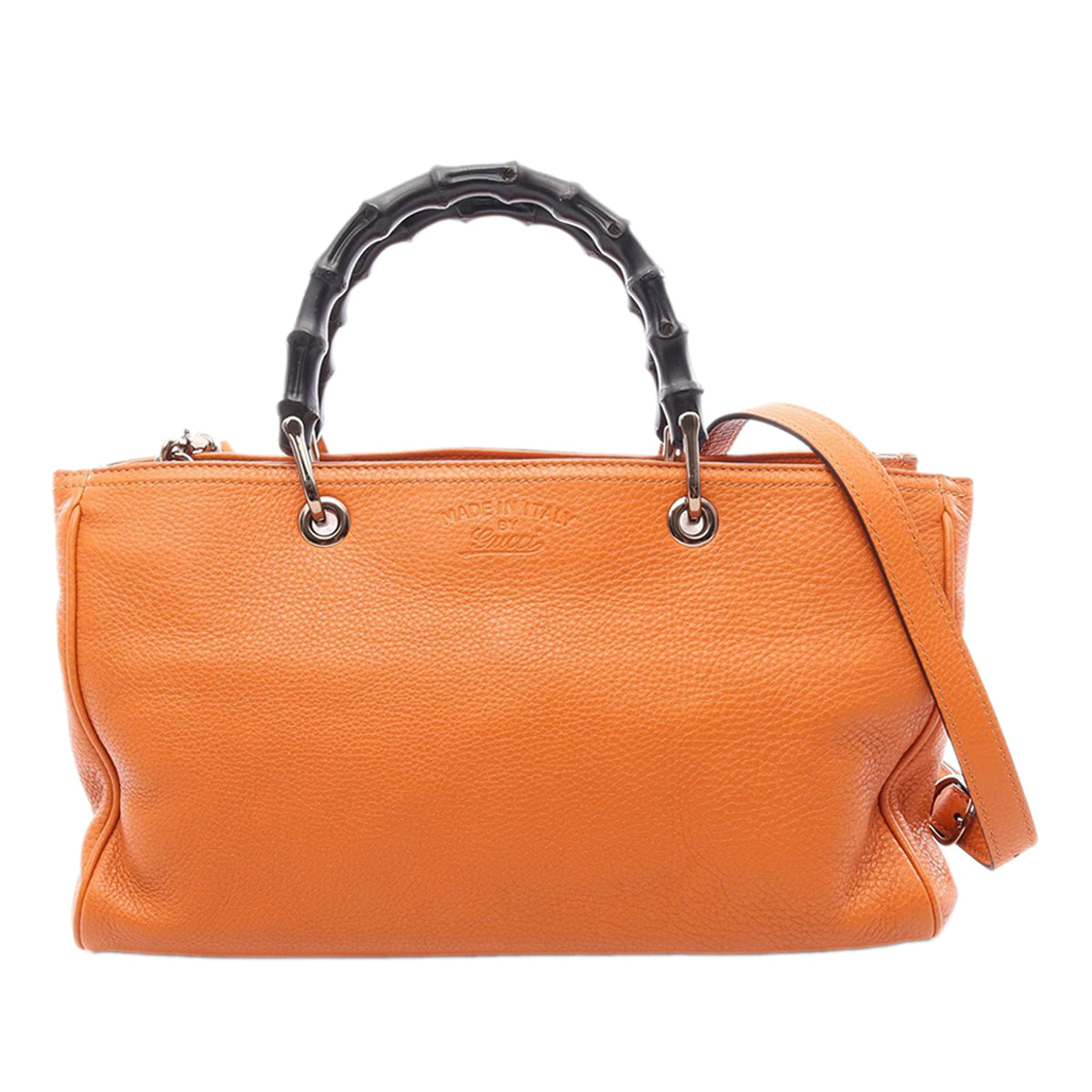 Gucci Medium Calfskin Bamboo Shopper Satchel