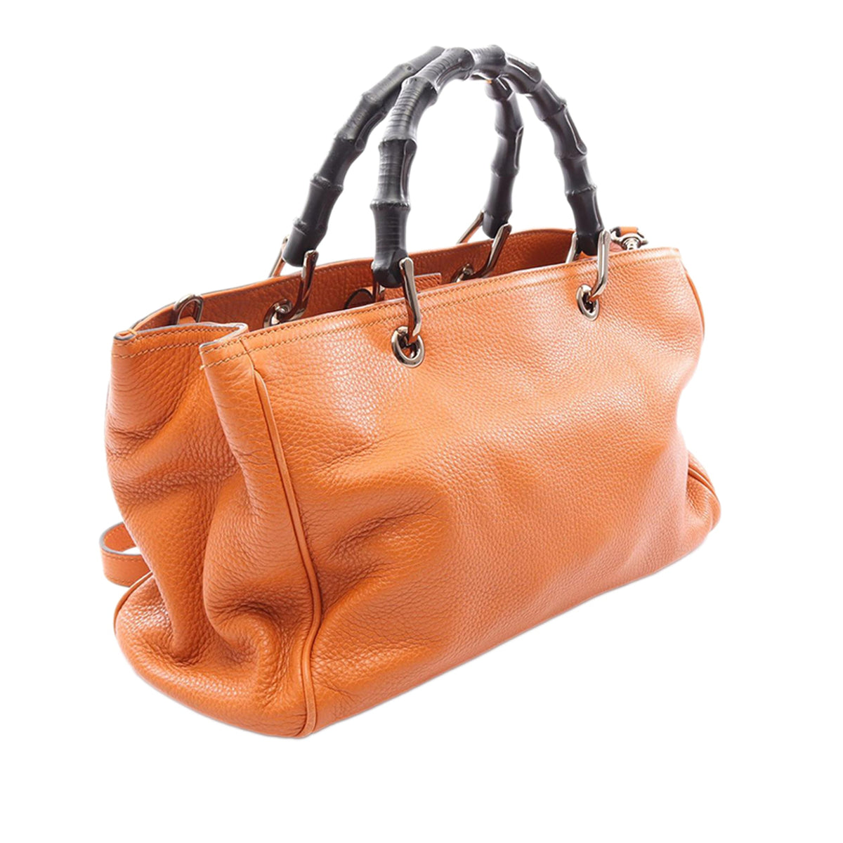 Gucci Medium Calfskin Bamboo Shopper Satchel