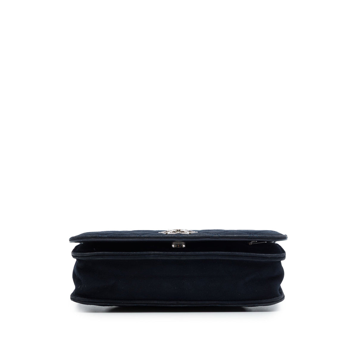 Chanel Quilted Suede Cocostellar Wallet on Chain